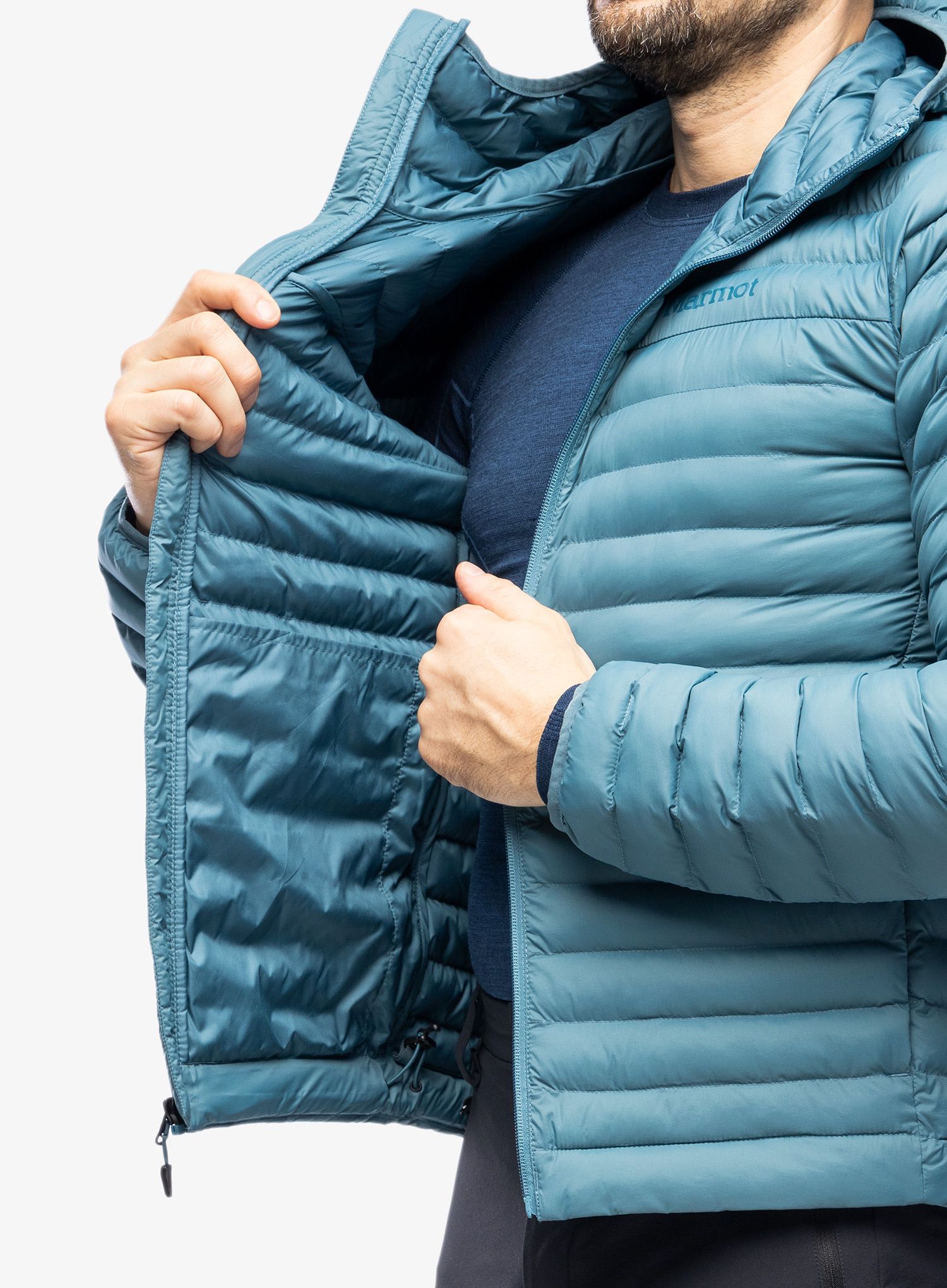 Zateplená bunda Marmot Echo Featherless Hoody - moon river