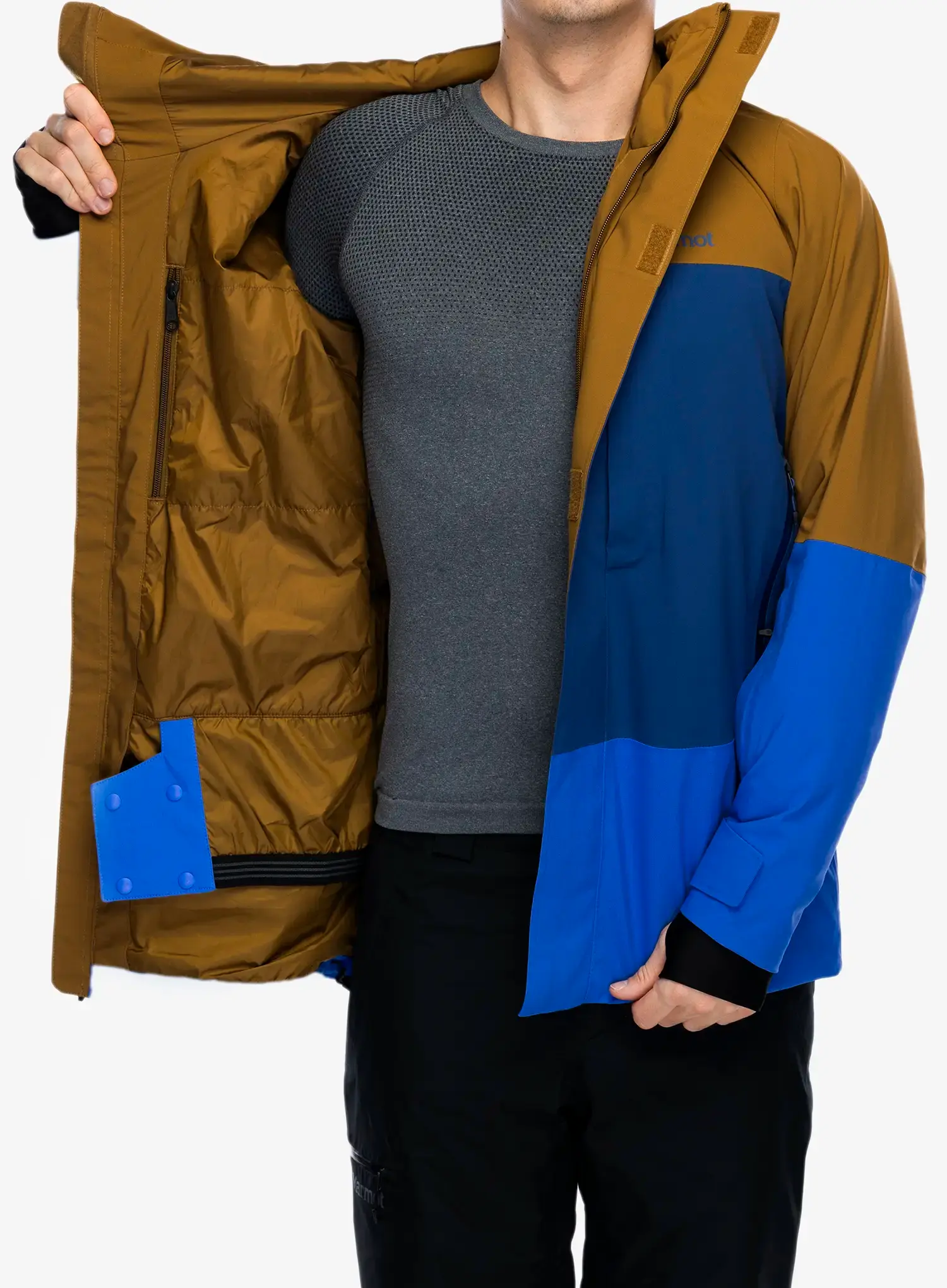 Lyžařská bunda Marmot Elevation Jacket - hazel/twilight blue/trail blue