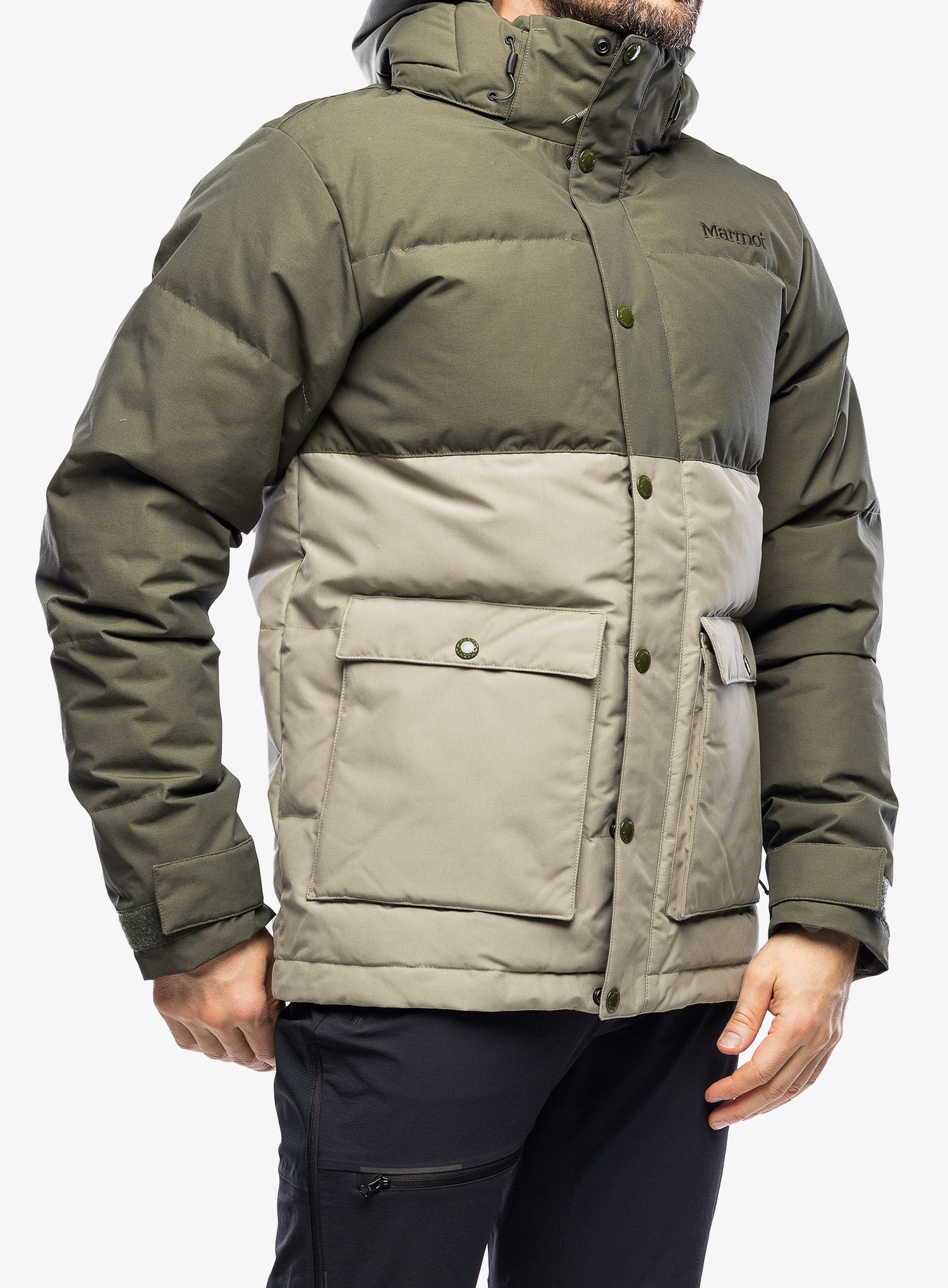 Péřová bunda Marmot Fordham Jacket - nori/vetiver