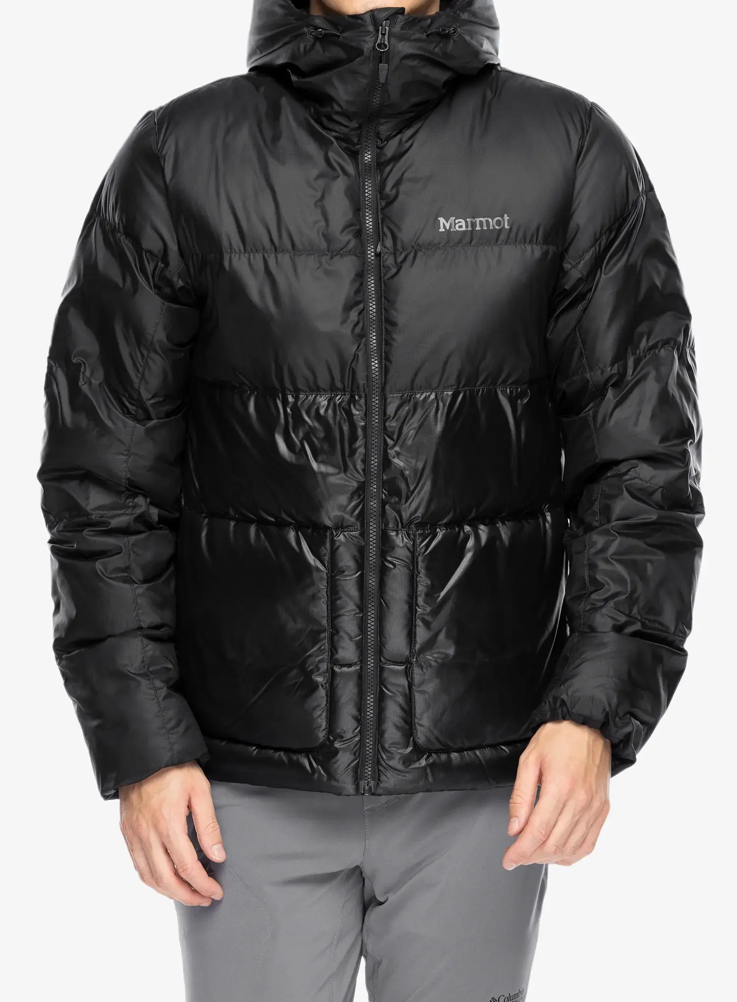 Péřová bunda Marmot Guides Down Hoody - black/black