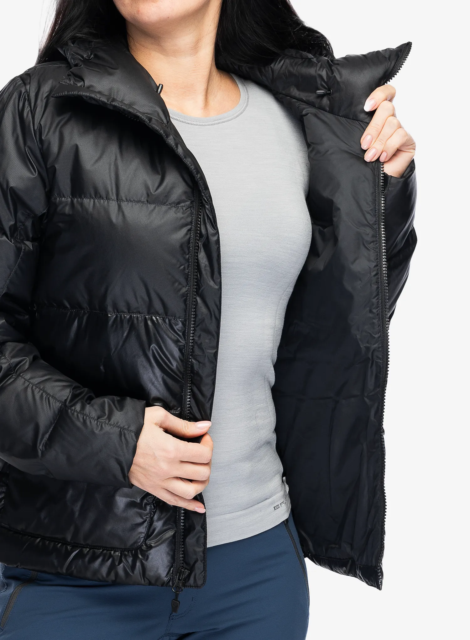Dámská péřová bunda Marmot Guides Down Hoody - black/black