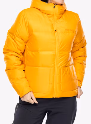 Dámská péřová bunda Marmot Guides Down Hoody - golden sun