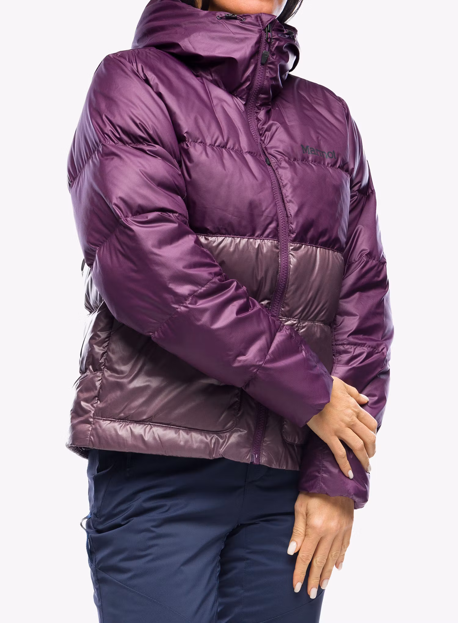 Dámská péřová bunda Marmot Guides Down Hoody - purple fig/hazy purple