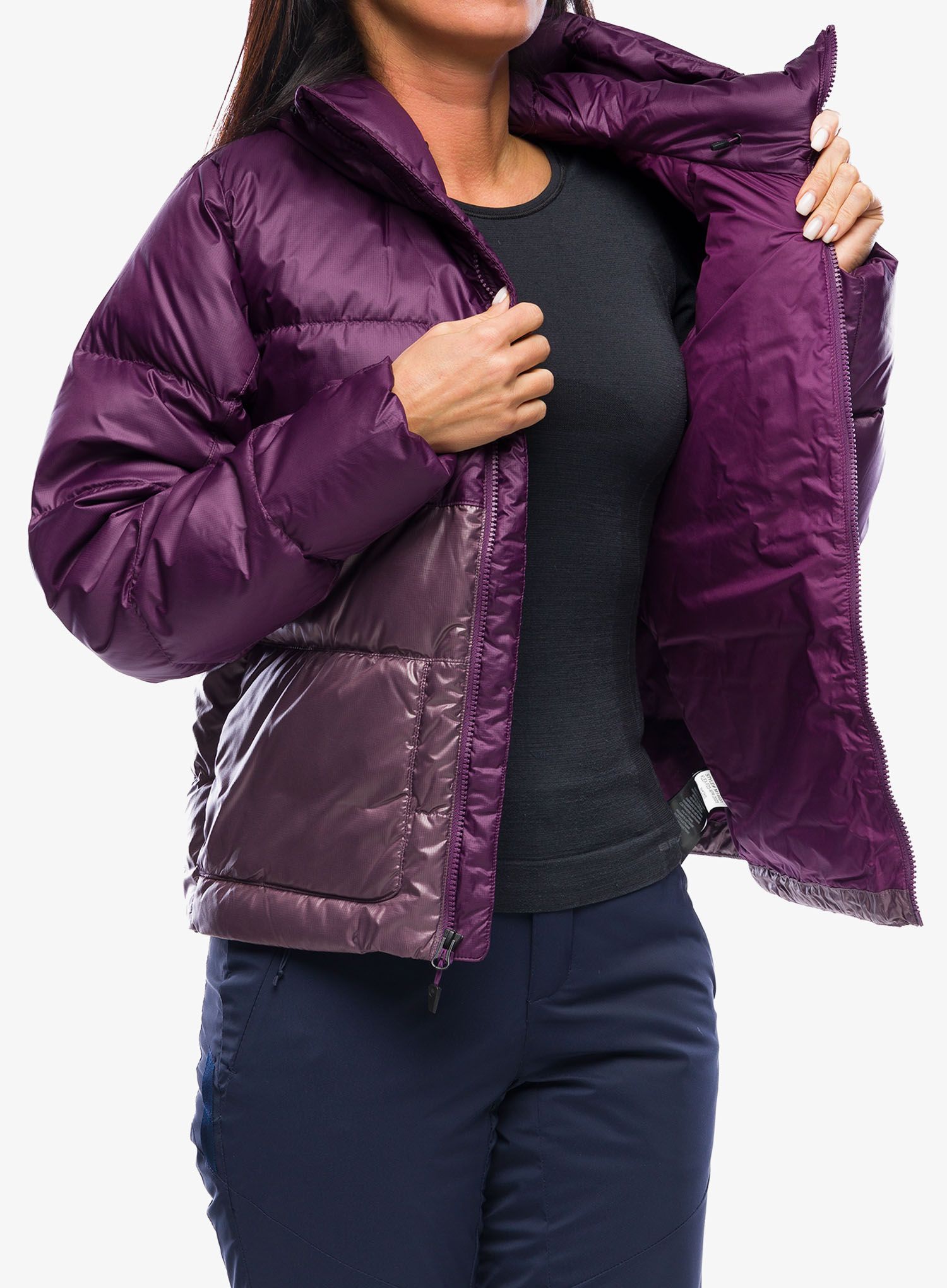Dámská péřová bunda Marmot Guides Down Hoody - purple fig/hazy purple