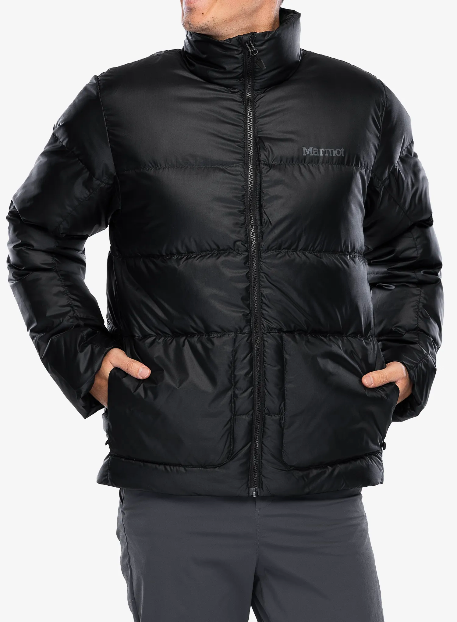 Péřová bunda Marmot Guides Down Jacket - black