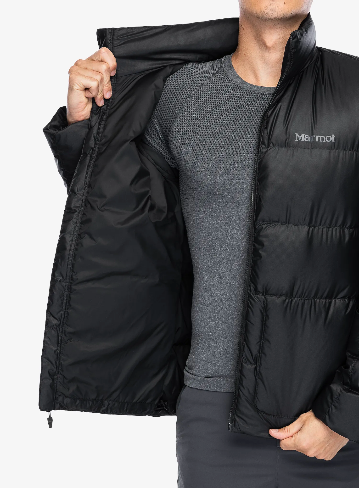 Péřová bunda Marmot Guides Down Jacket - black