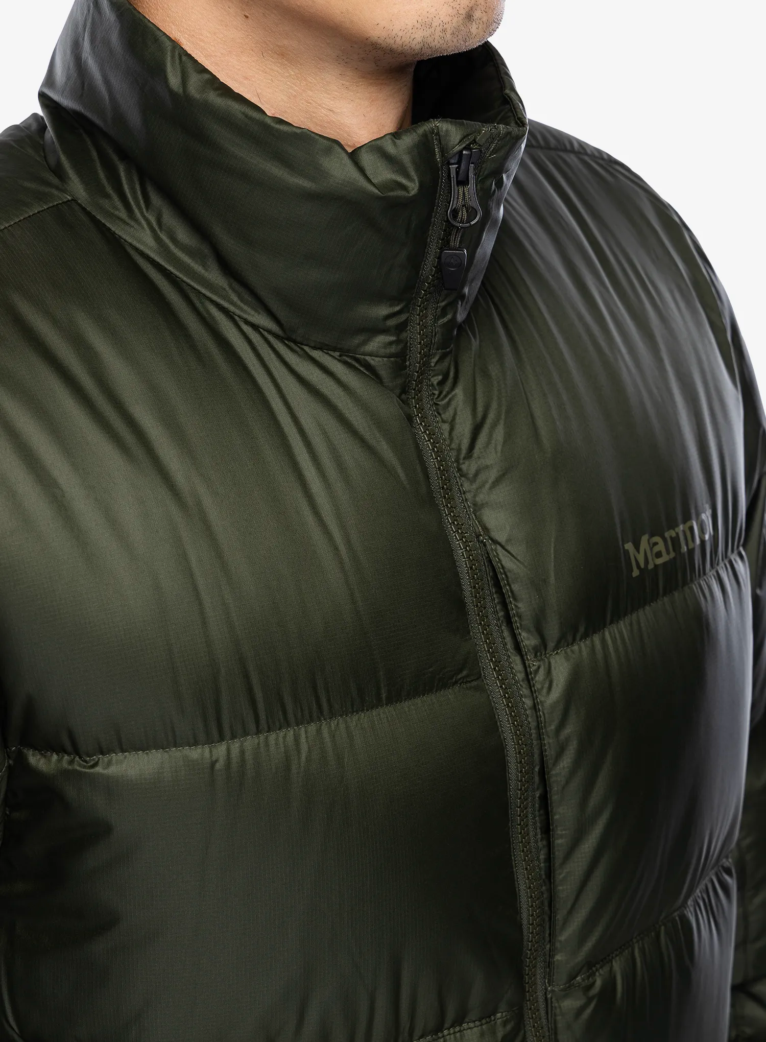 Péřová bunda Marmot Guides Down Jacket - rosin green