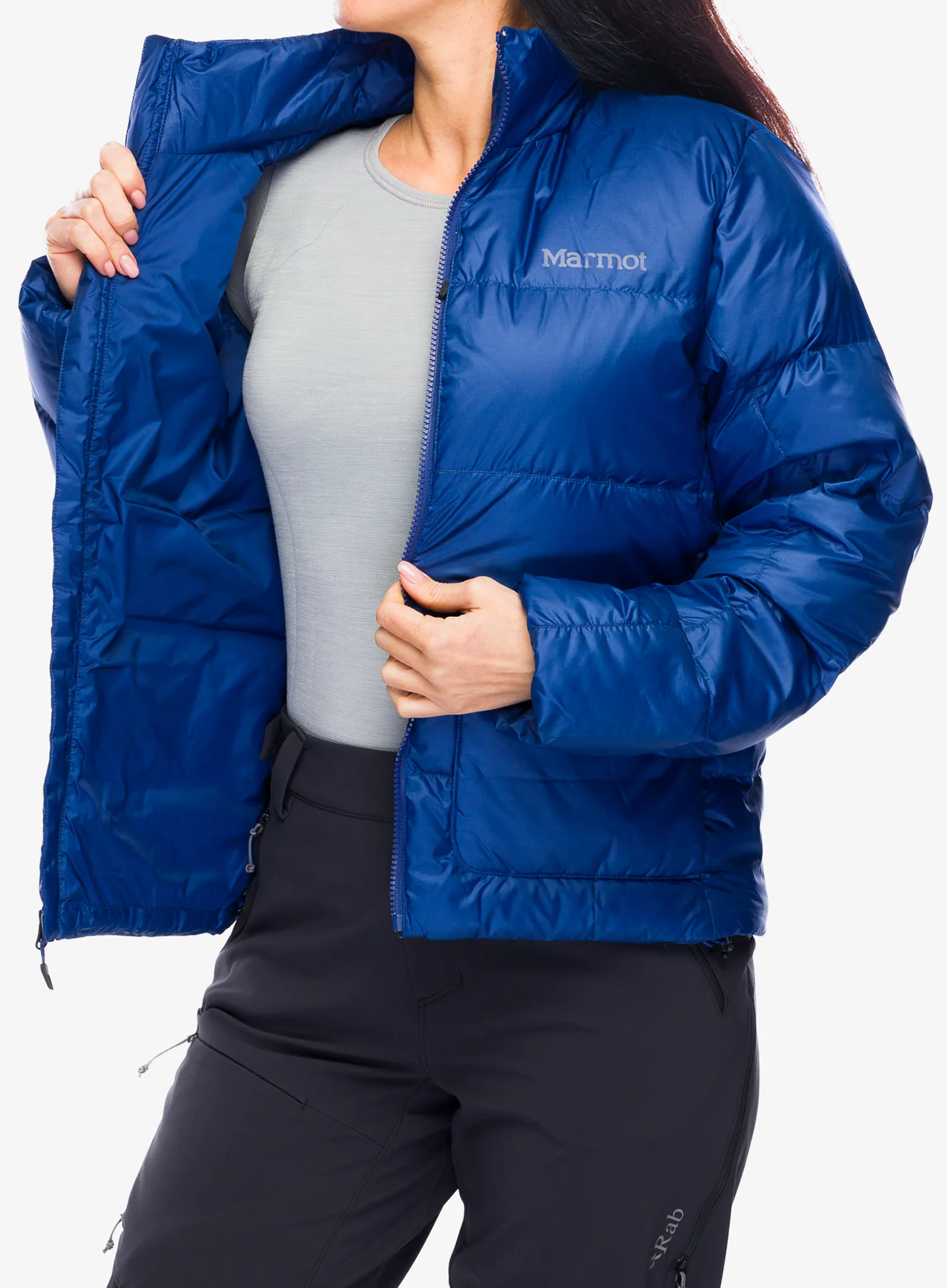 Dámská péřová bunda Marmot Guides Down Jacket - twilight blue