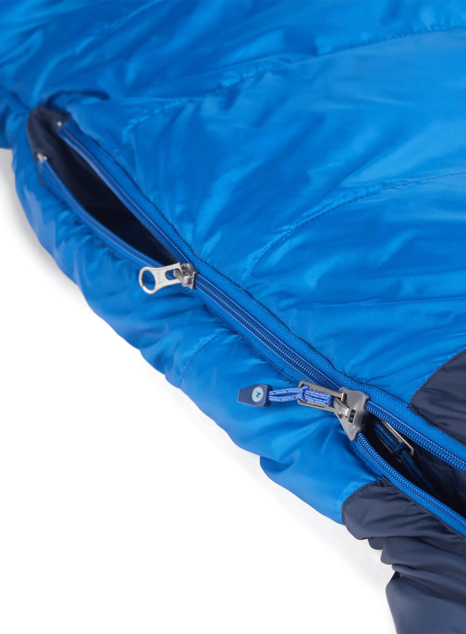Péřový spacák Marmot Helium Long (198 cm) - arctic navy/dark azure