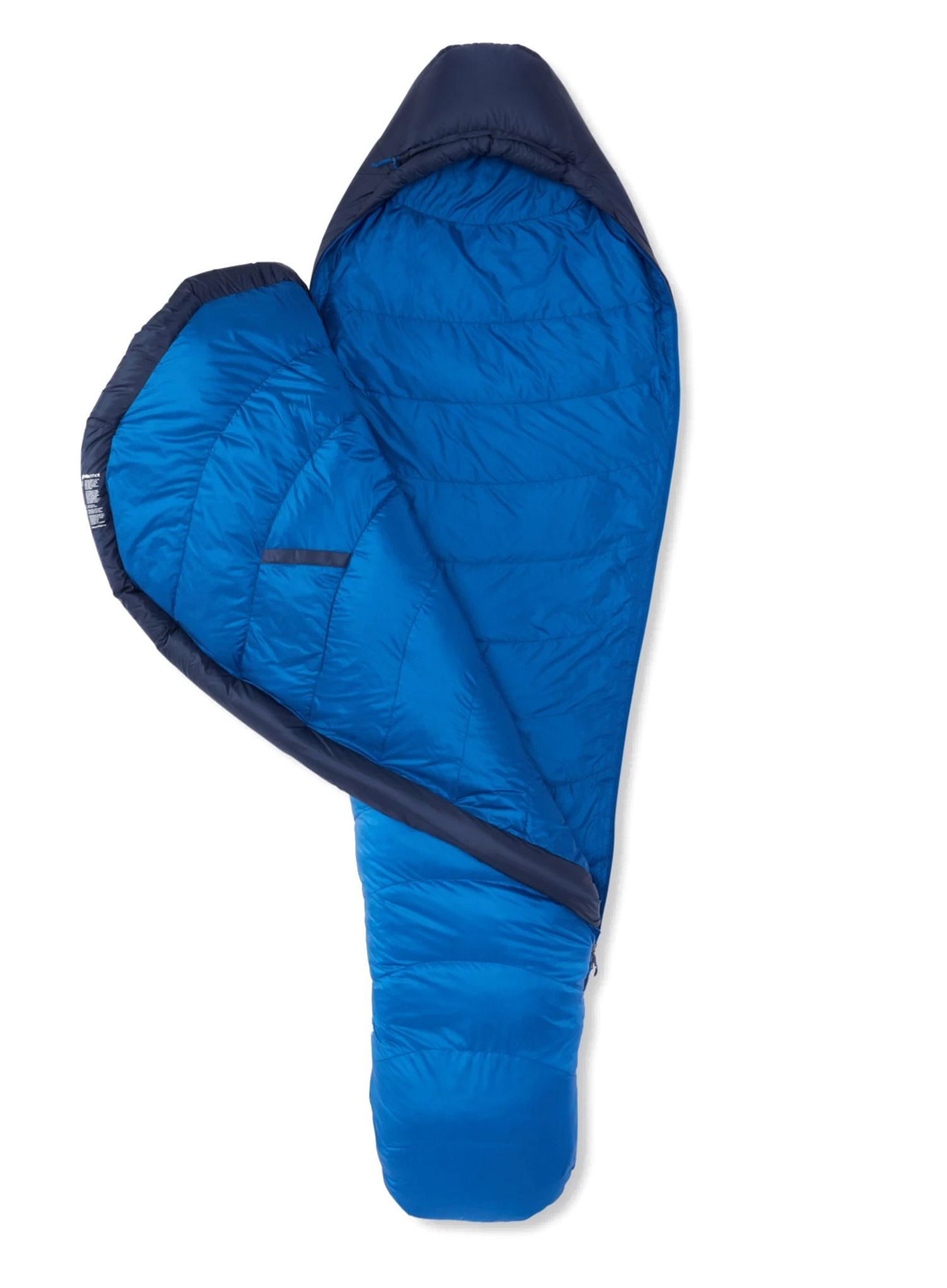 Péřový spacák Marmot Helium Long (198 cm) - arctic navy/dark azure