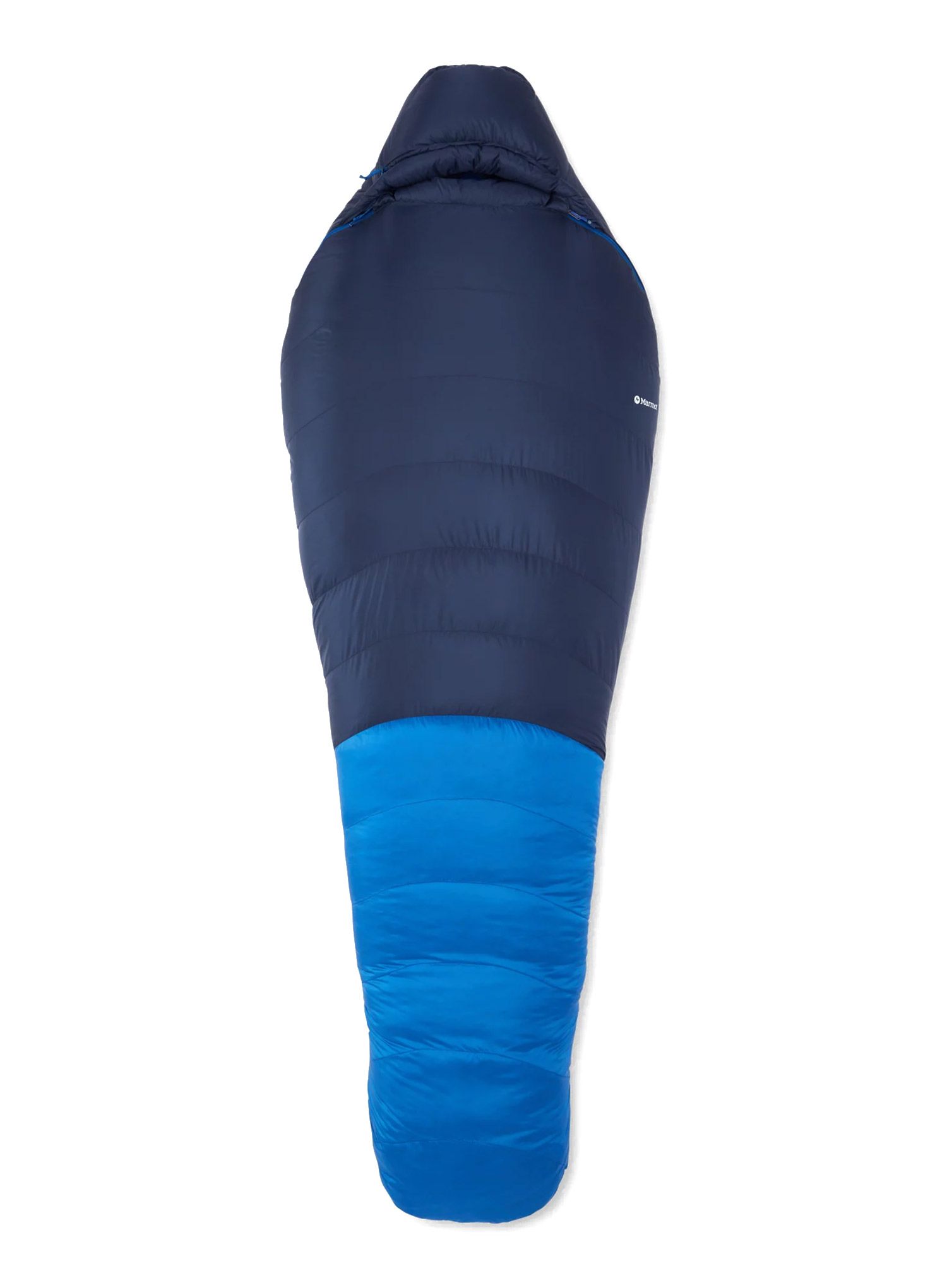 Péřový spacák Marmot Helium (183 cm) - arctic navy/dark azure