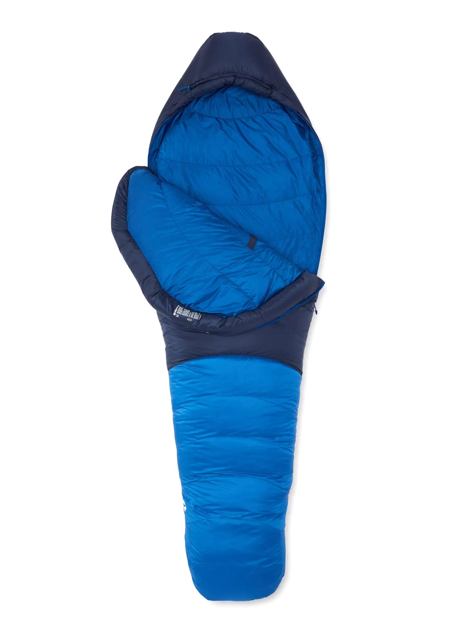 Péřový spacák Marmot Helium (183 cm) - arctic navy/dark azure