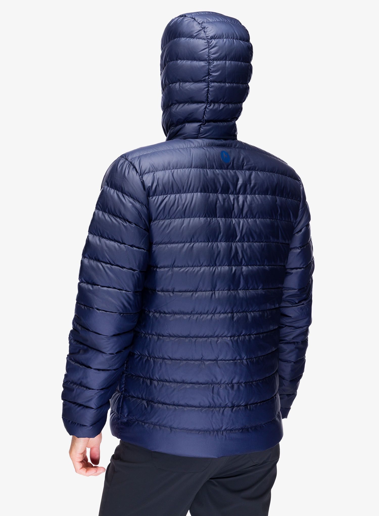 Péřová bunda Marmot Highlander Hoody - arctic navy