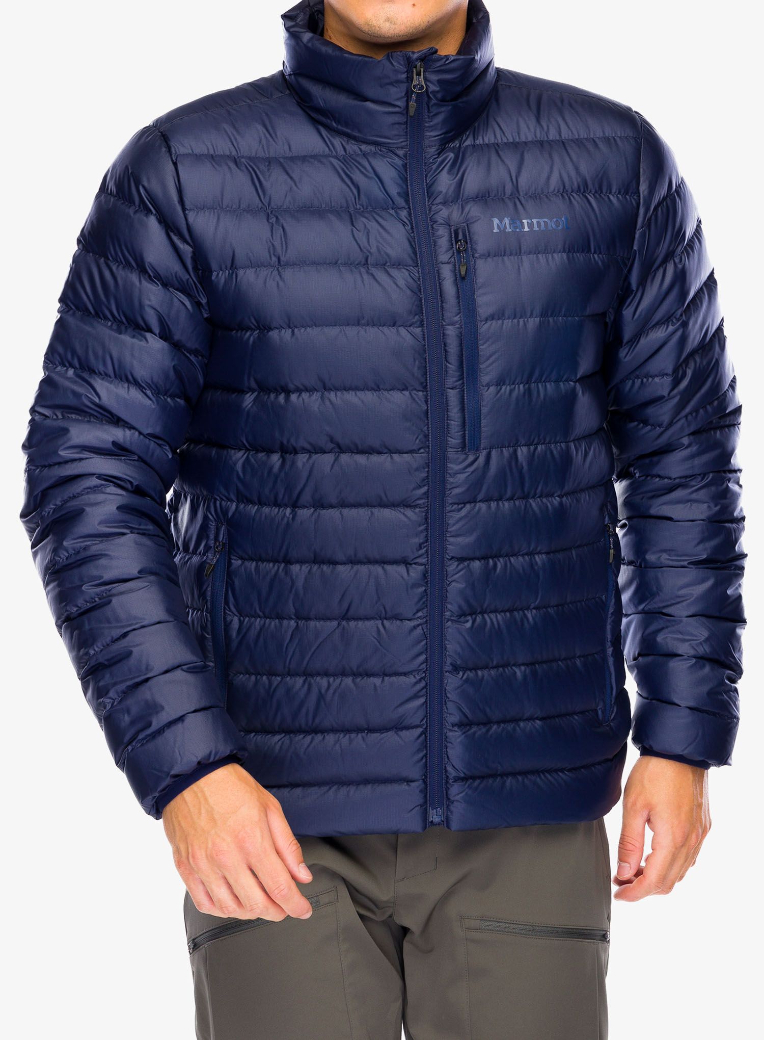 Péřová bunda Marmot Highlander Jacket - arctic navy