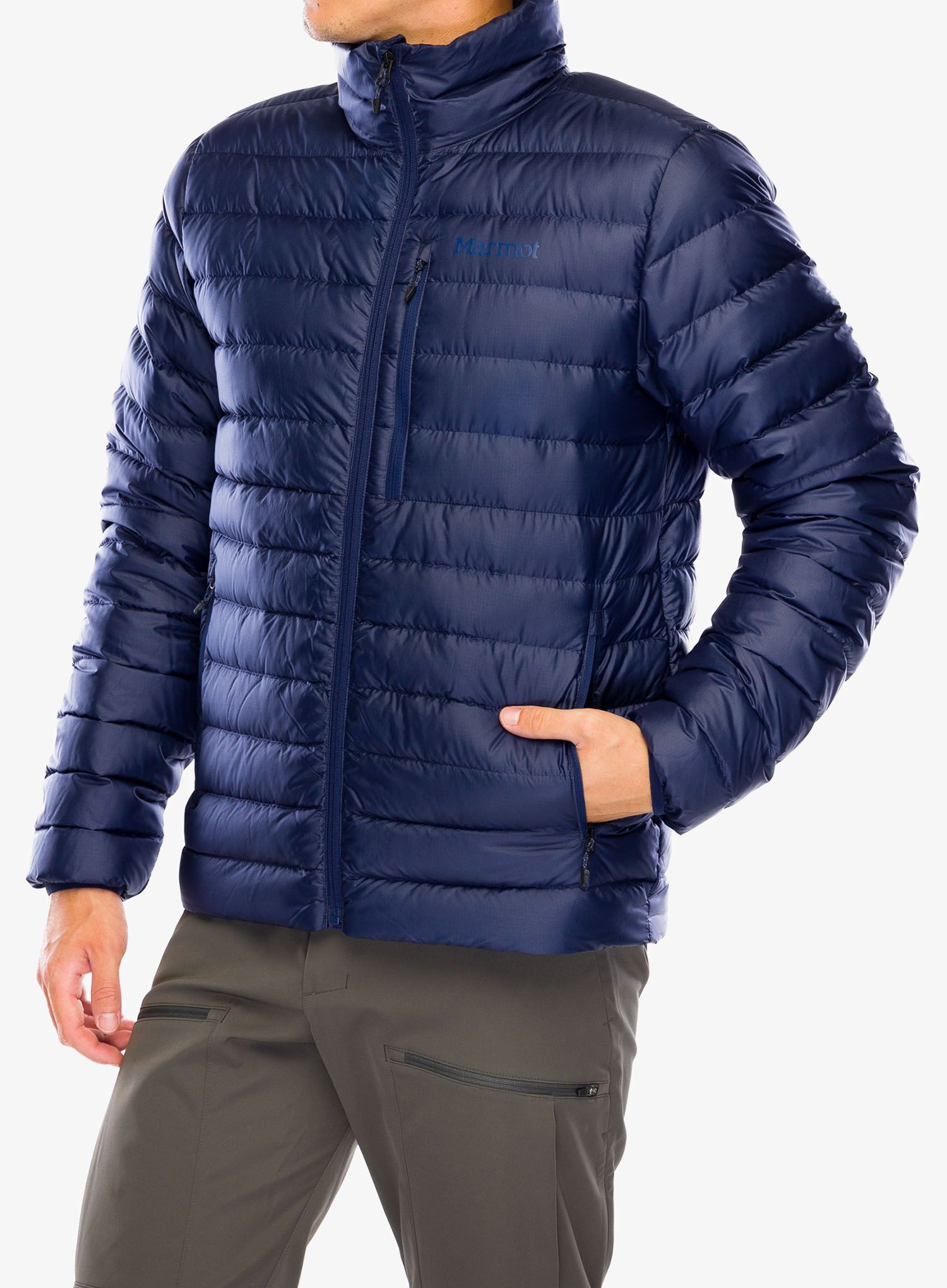 Péřová bunda Marmot Highlander Jacket - arctic navy
