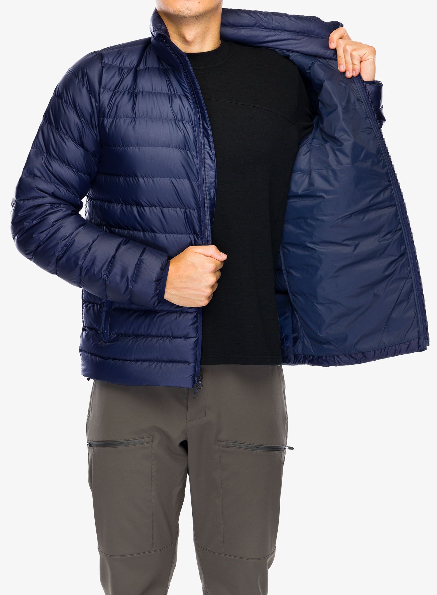 Péřová bunda Marmot Highlander Jacket - arctic navy