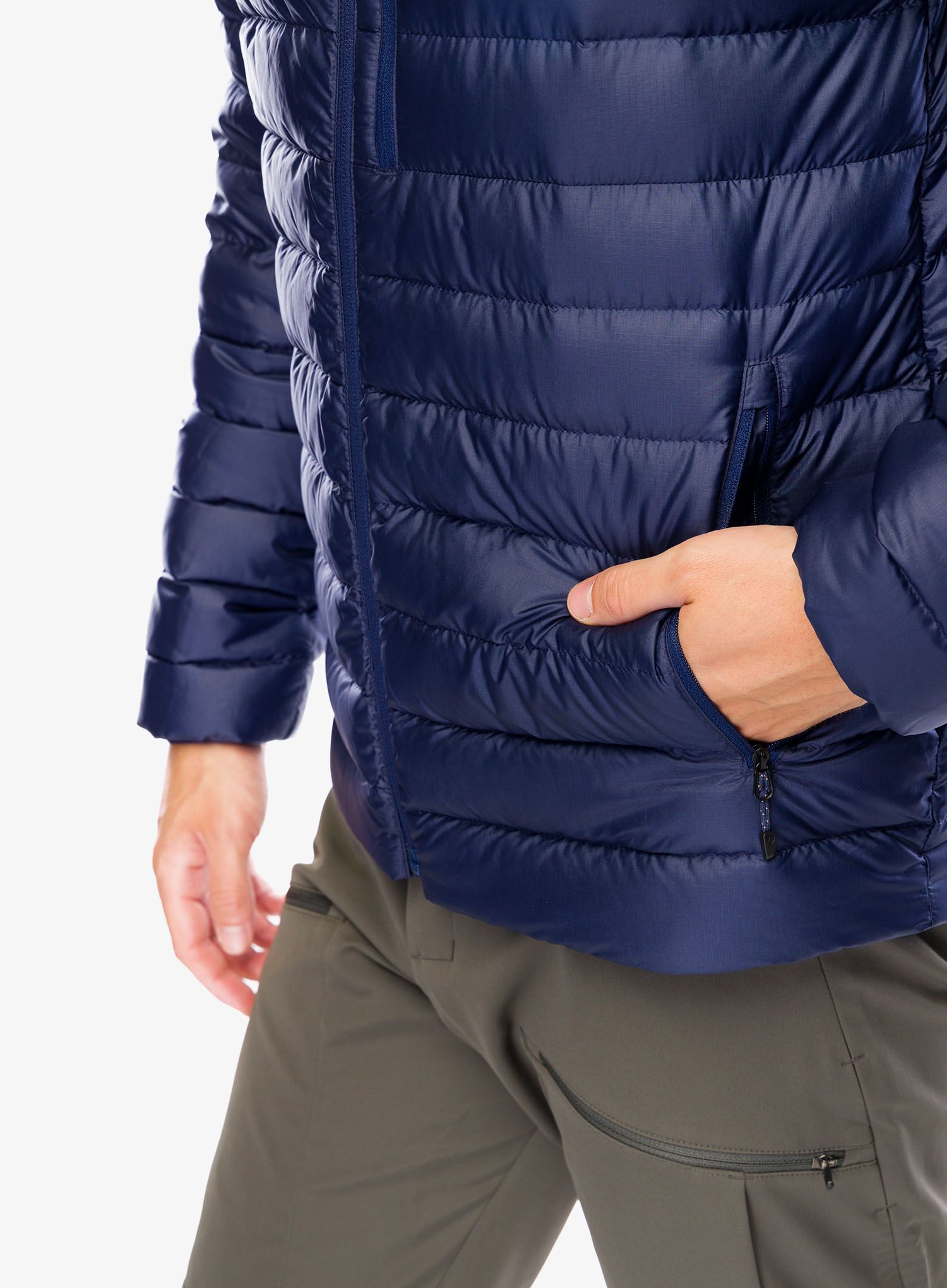 Péřová bunda Marmot Highlander Jacket - arctic navy