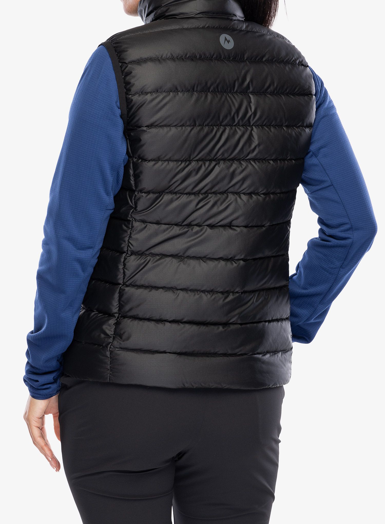Péřová vesta dámská Marmot Highlander Vest - black/black