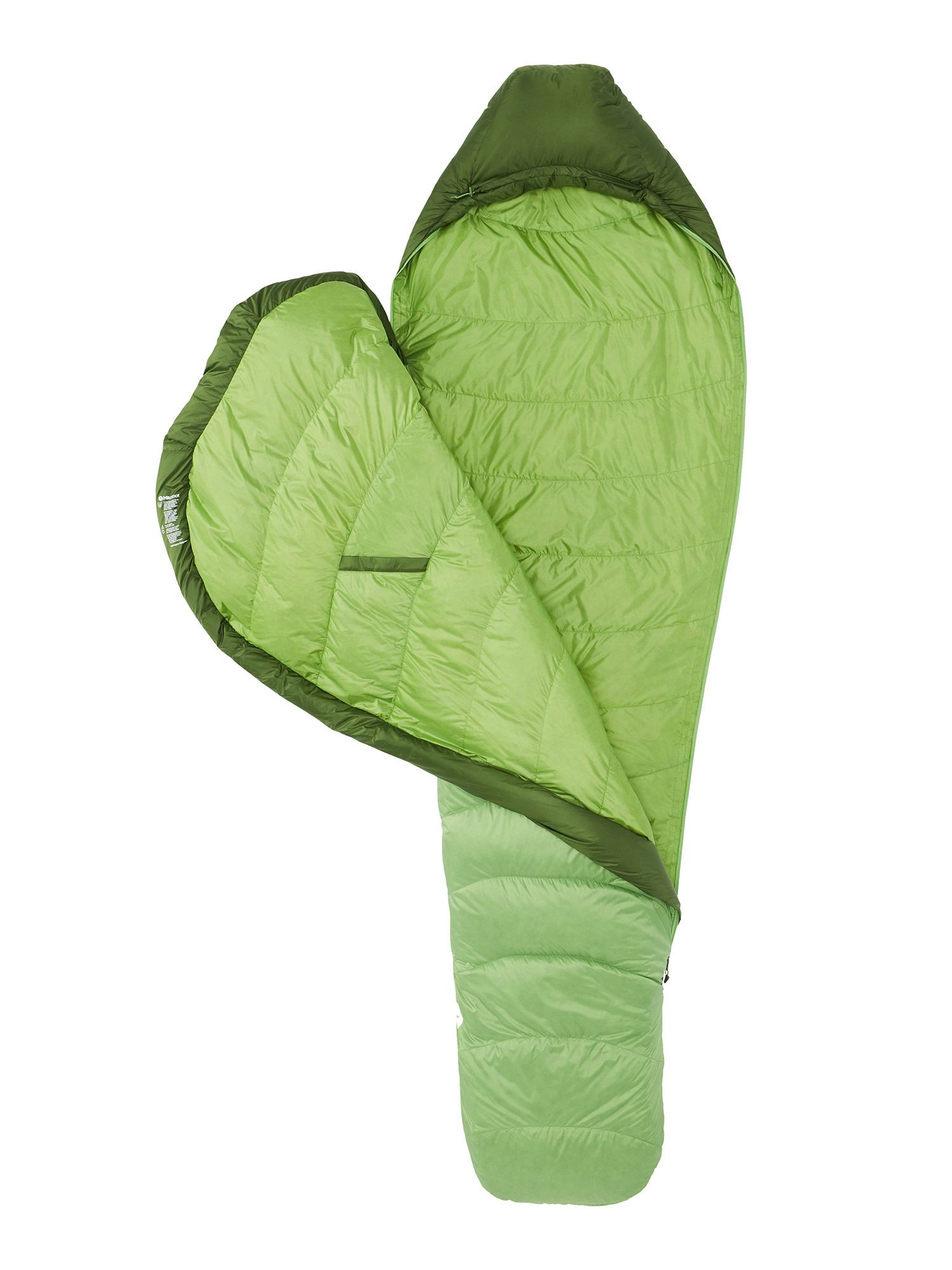 Péřový spacák Marmot Hydrogen Long (198 cm) - foliage/kiwi