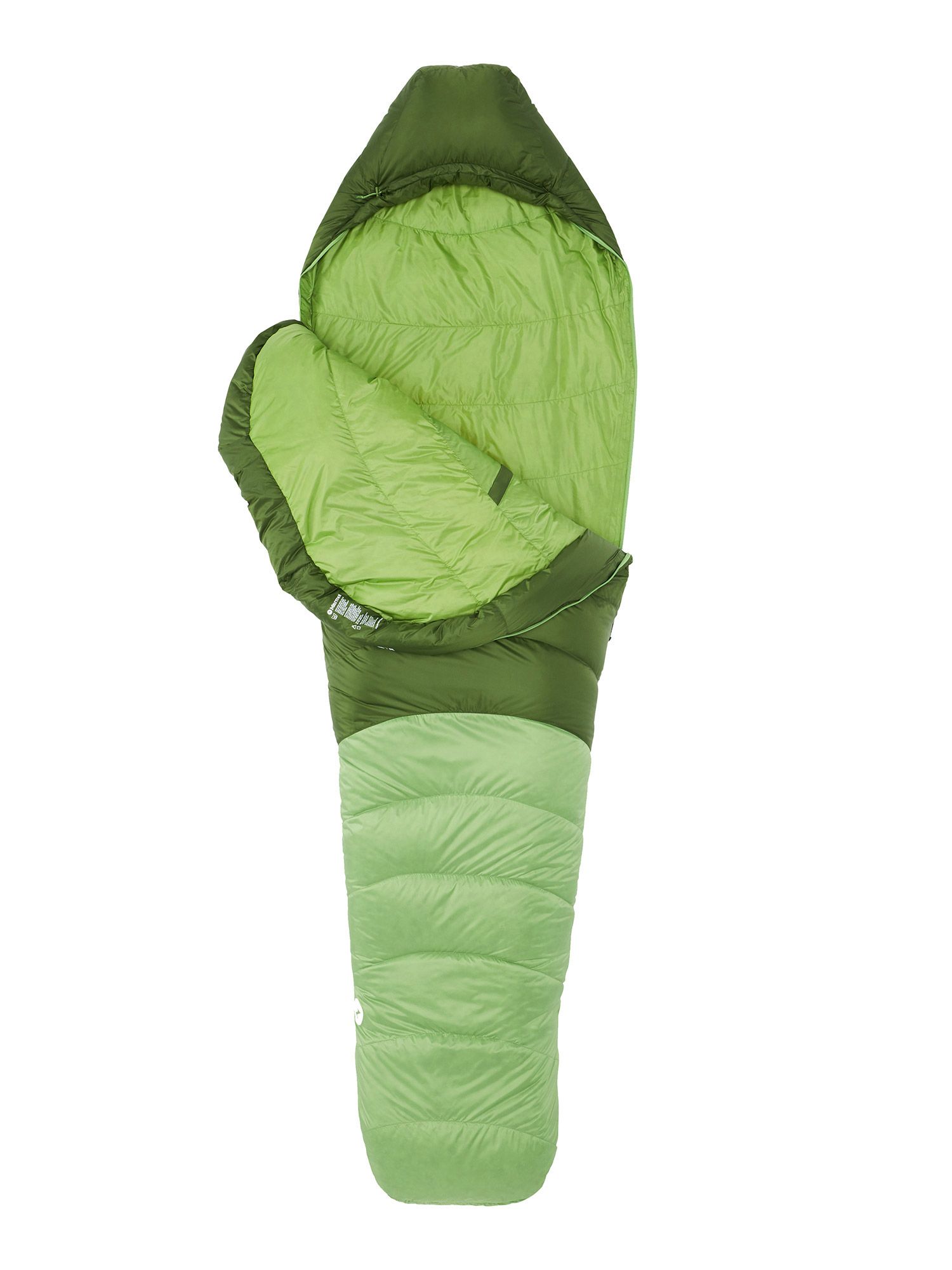 Péřový spacák Marmot Hydrogen Long (198 cm) - foliage/kiwi