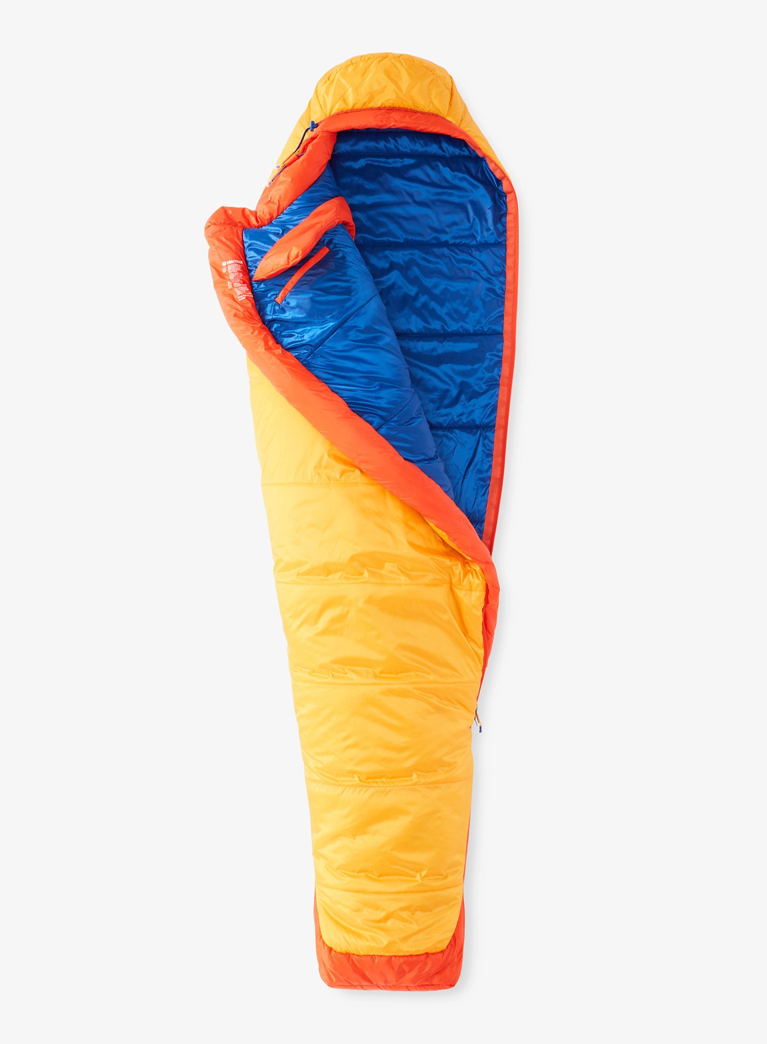 Dětský spacák Marmot Kids Trestles Elite Eco 30 (152 cm) - solar/red sun