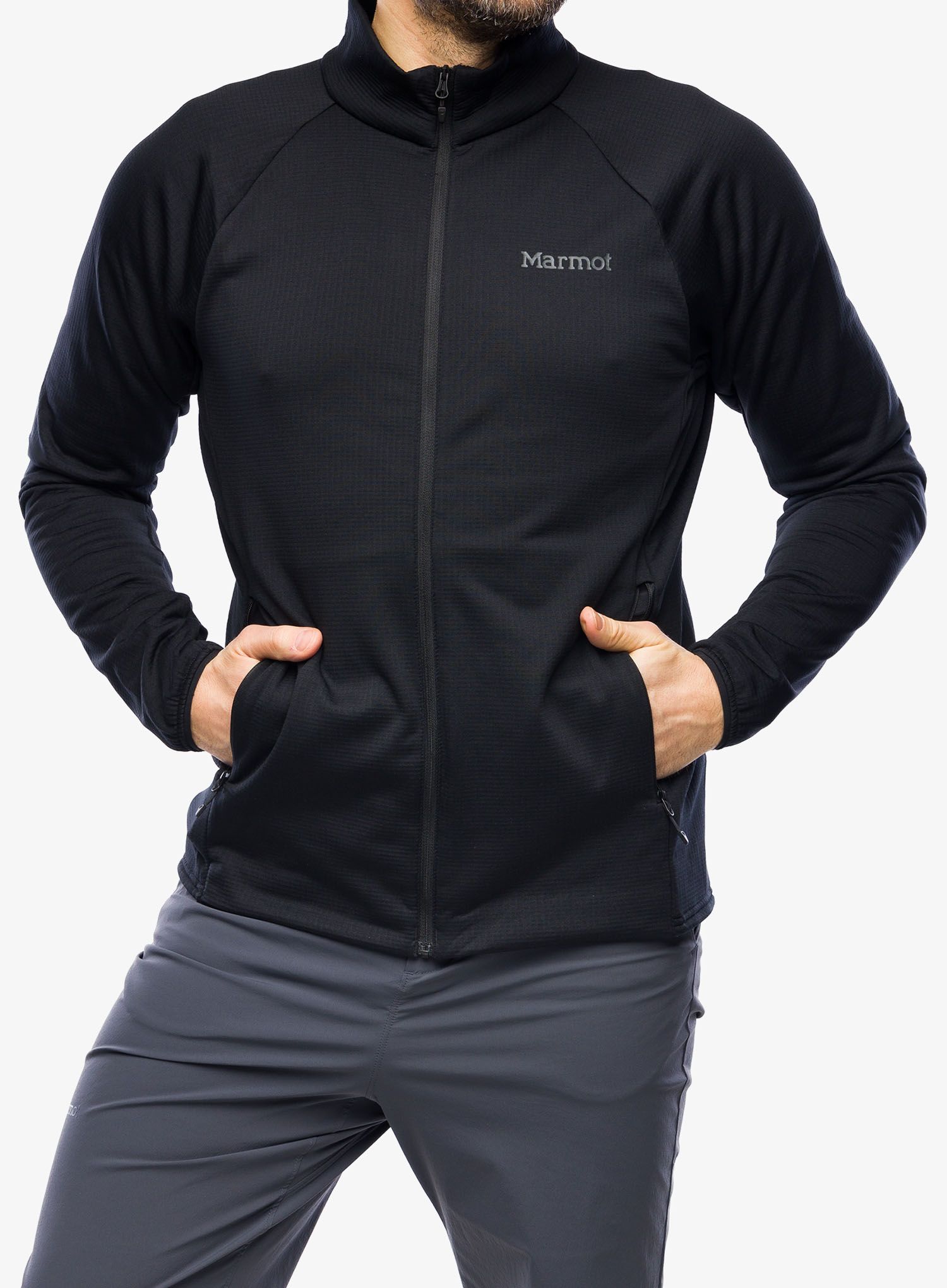 Fleece mikina Marmot Leconte Fleece Jacket - black