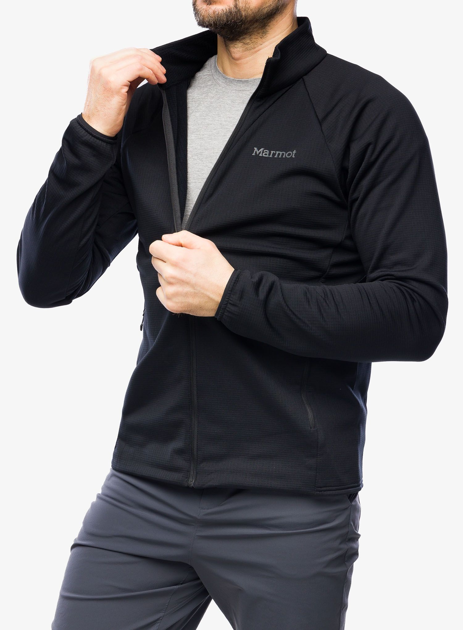 Fleece mikina Marmot Leconte Fleece Jacket - black