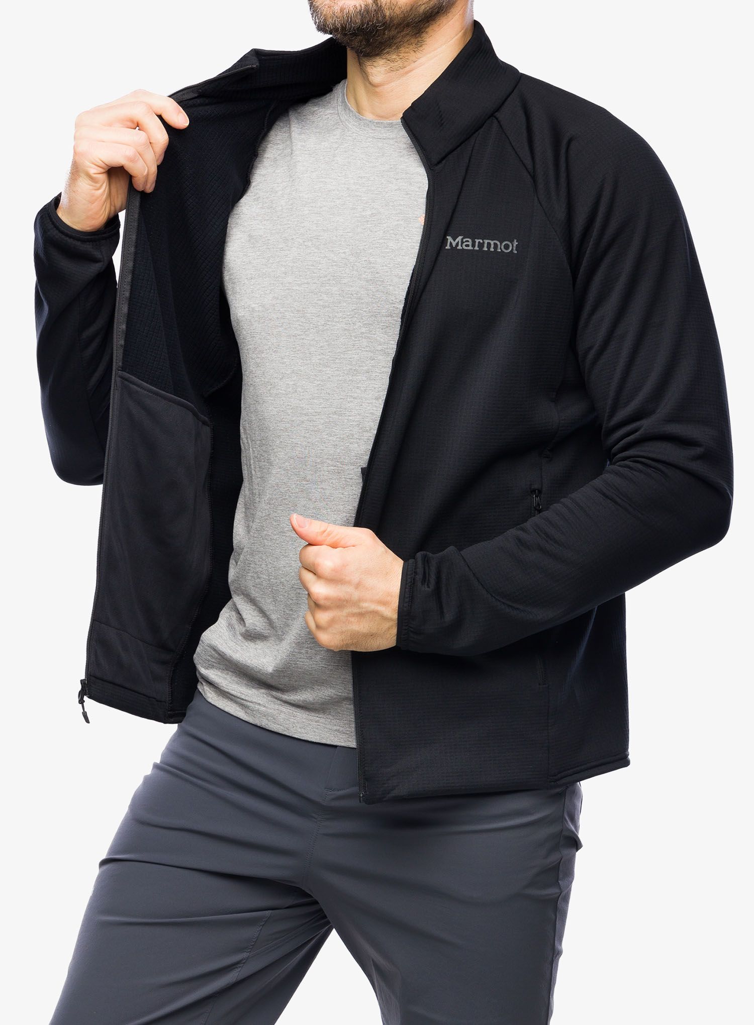 Fleece mikina Marmot Leconte Fleece Jacket - black
