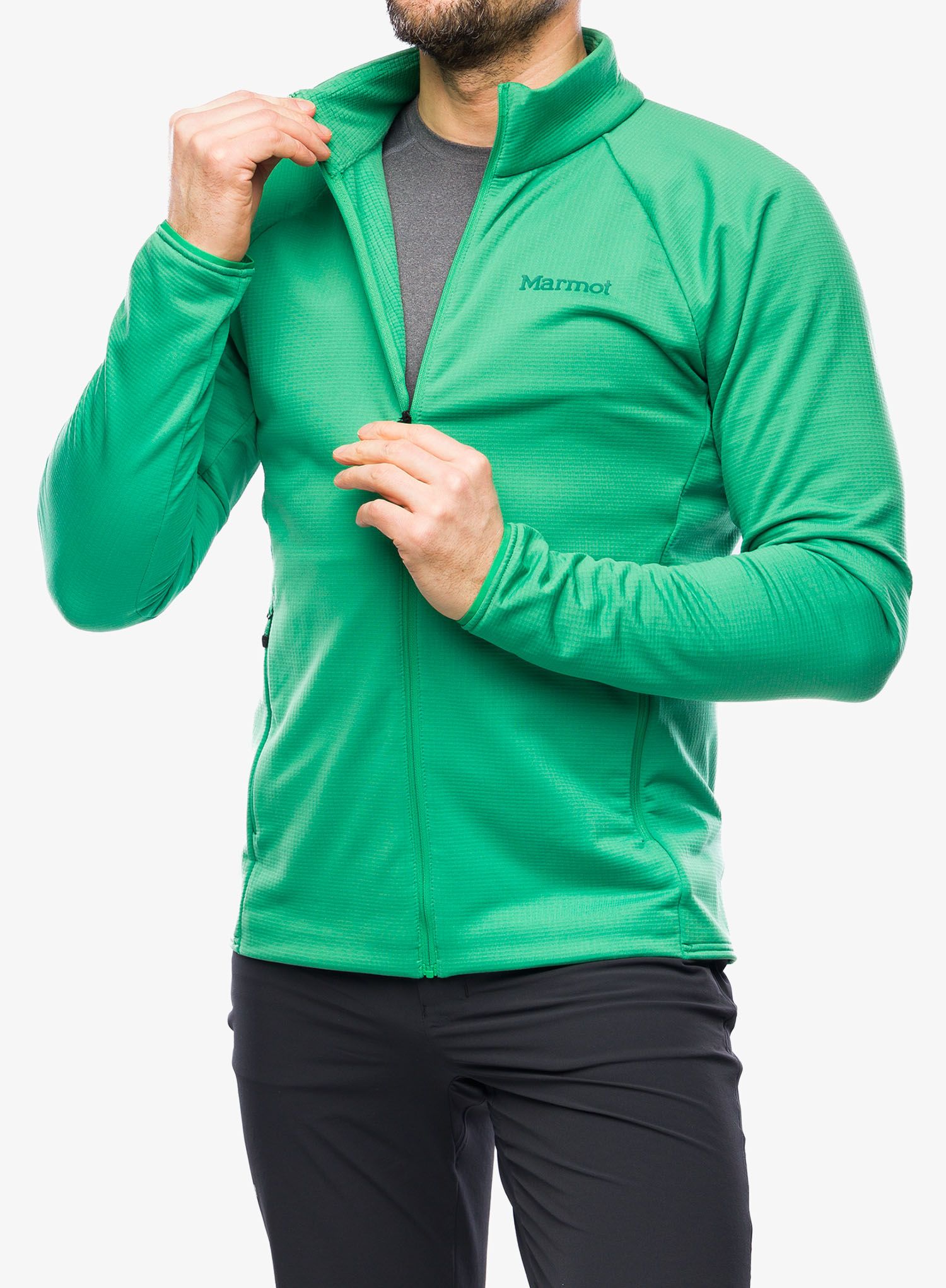 Rozepínací mikina Marmot Leconte Fleece Jacket - clover
