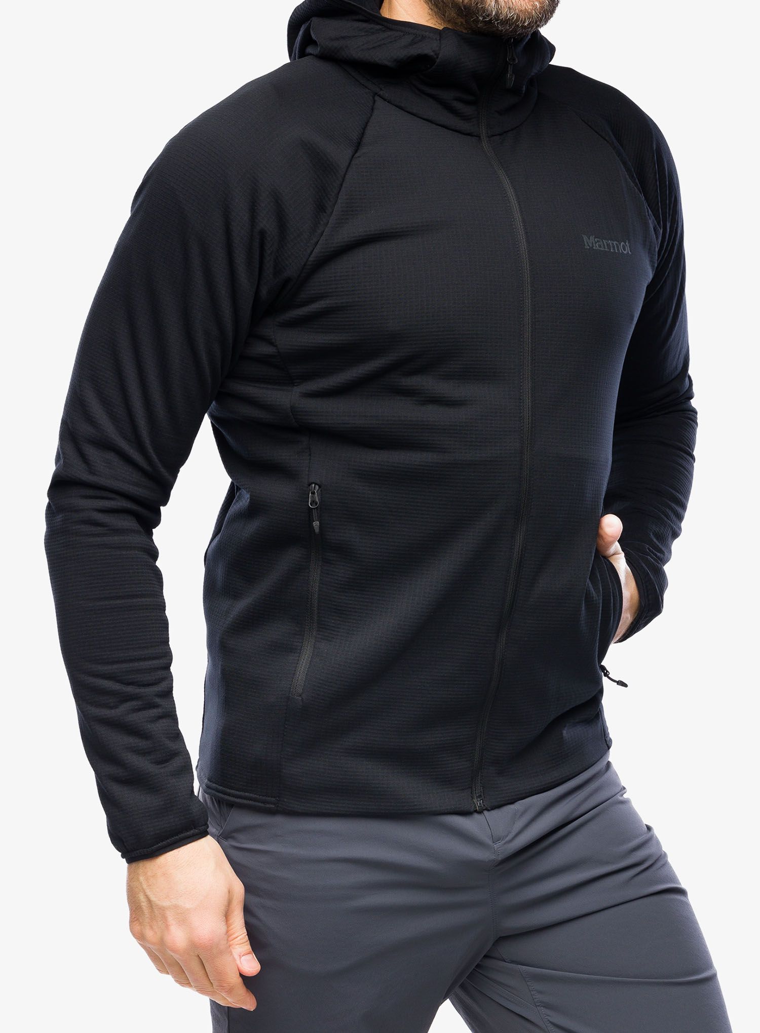 Rozepínací mikina Marmot Leconte Full Zip Hoody - black