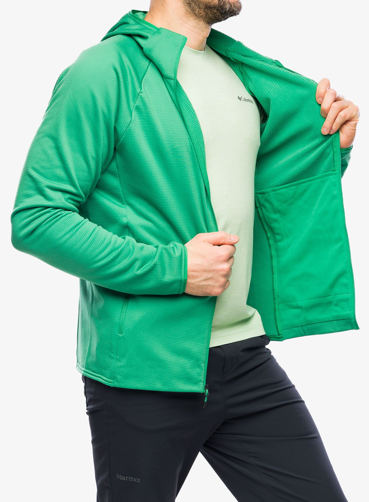 Fleece mikina Marmot Leconte Full Zip Hoody - clover