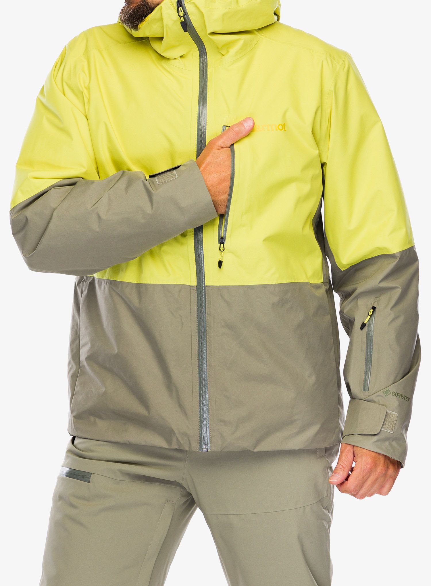 GORE TEX bunda Marmot Lightray GORE-TEX Jacket - limelight/vetiver