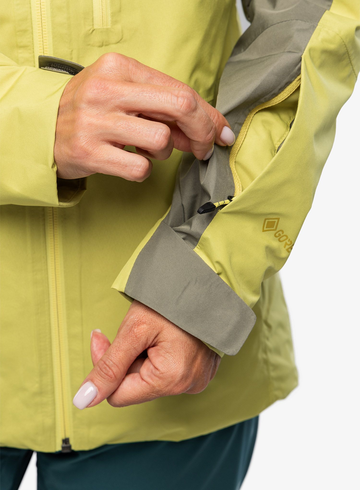 Dámská lyžařská bunda Marmot Lightray GORE-TEX Jacket - vetiver/limelight