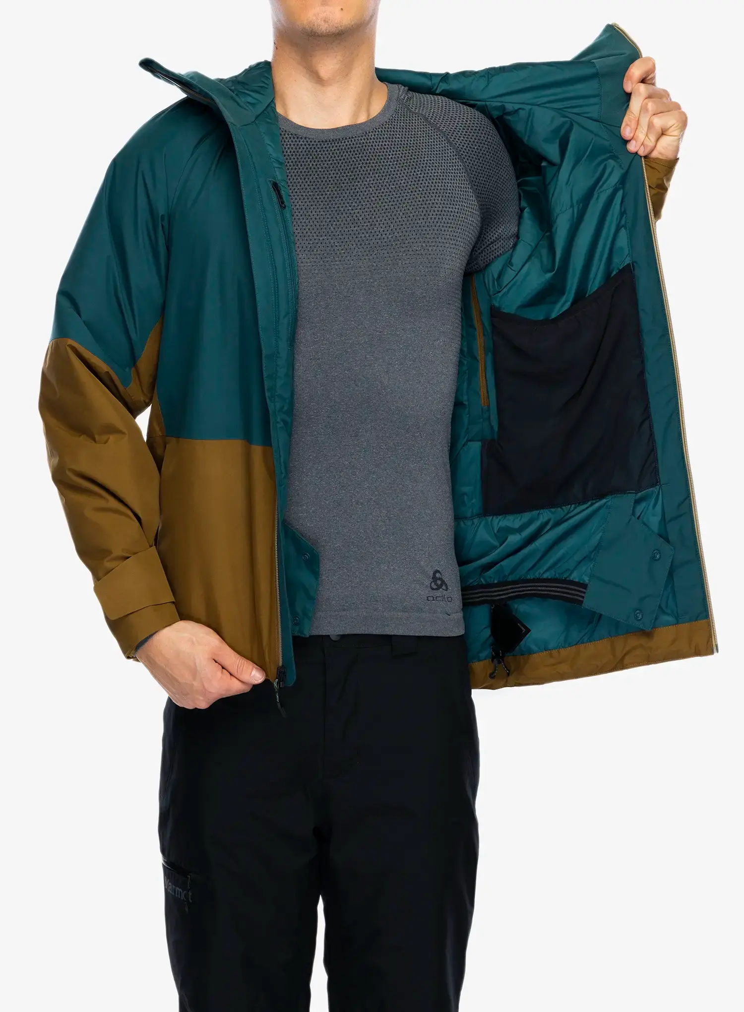 Lyžařská bunda Marmot Lightray Jacket - dark jungle/hazel