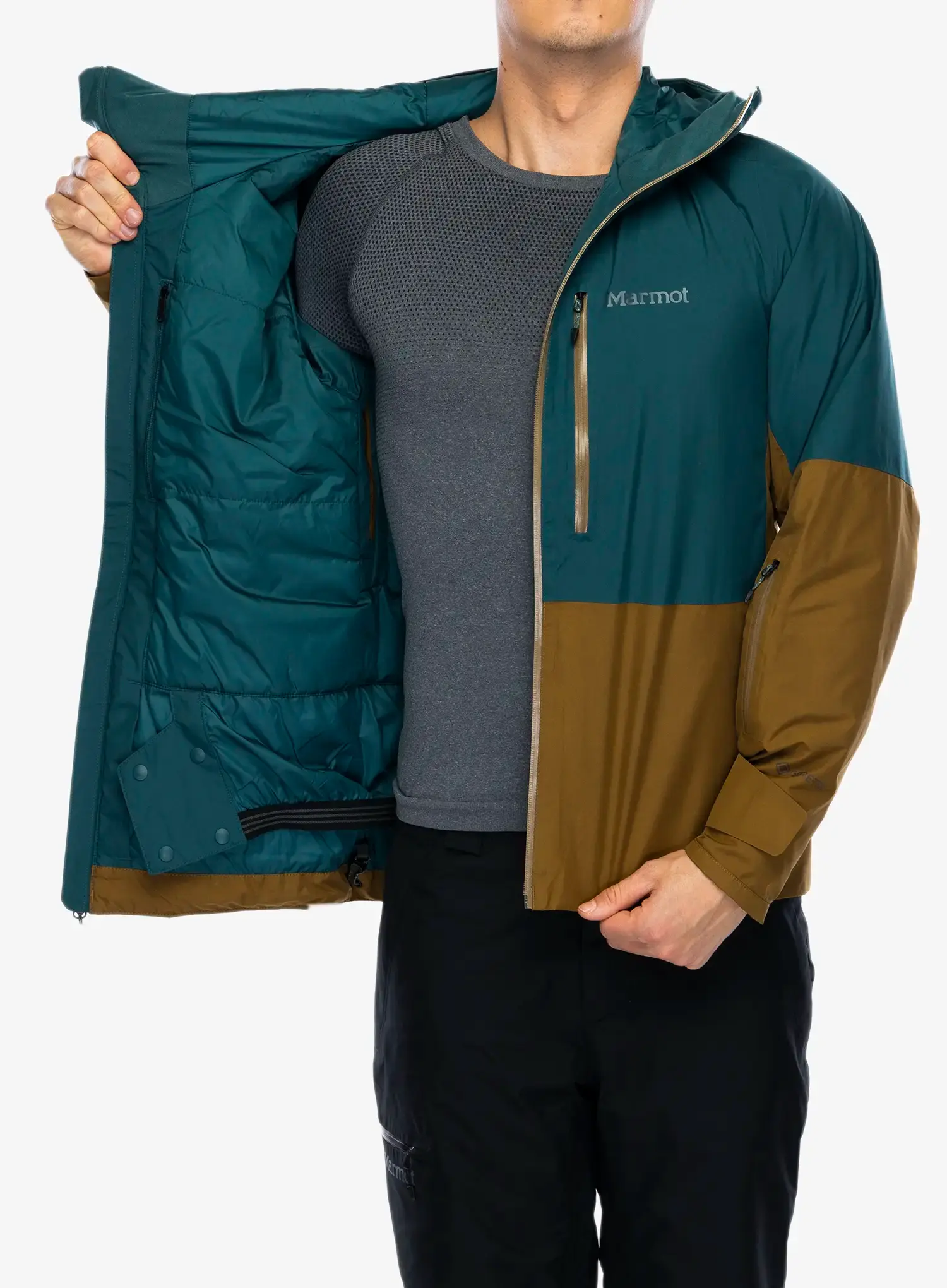 Lyžařská bunda Marmot Lightray Jacket - dark jungle/hazel