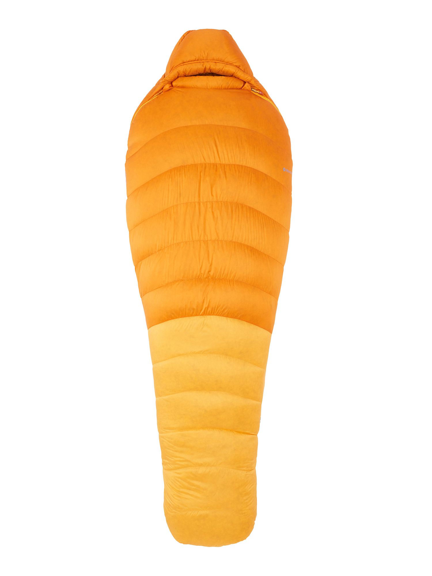 Péřový spacák Marmot Lithium (183 cm) - orange pepper/golden sun