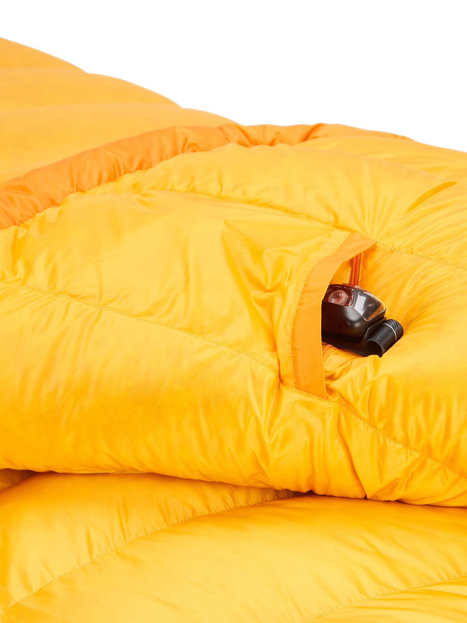 Péřový spacák Marmot Lithium (183 cm) - orange pepper/golden sun