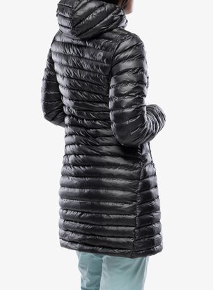 Dámský péřový kabát Marmot Long Avant Featherless Hoody - black