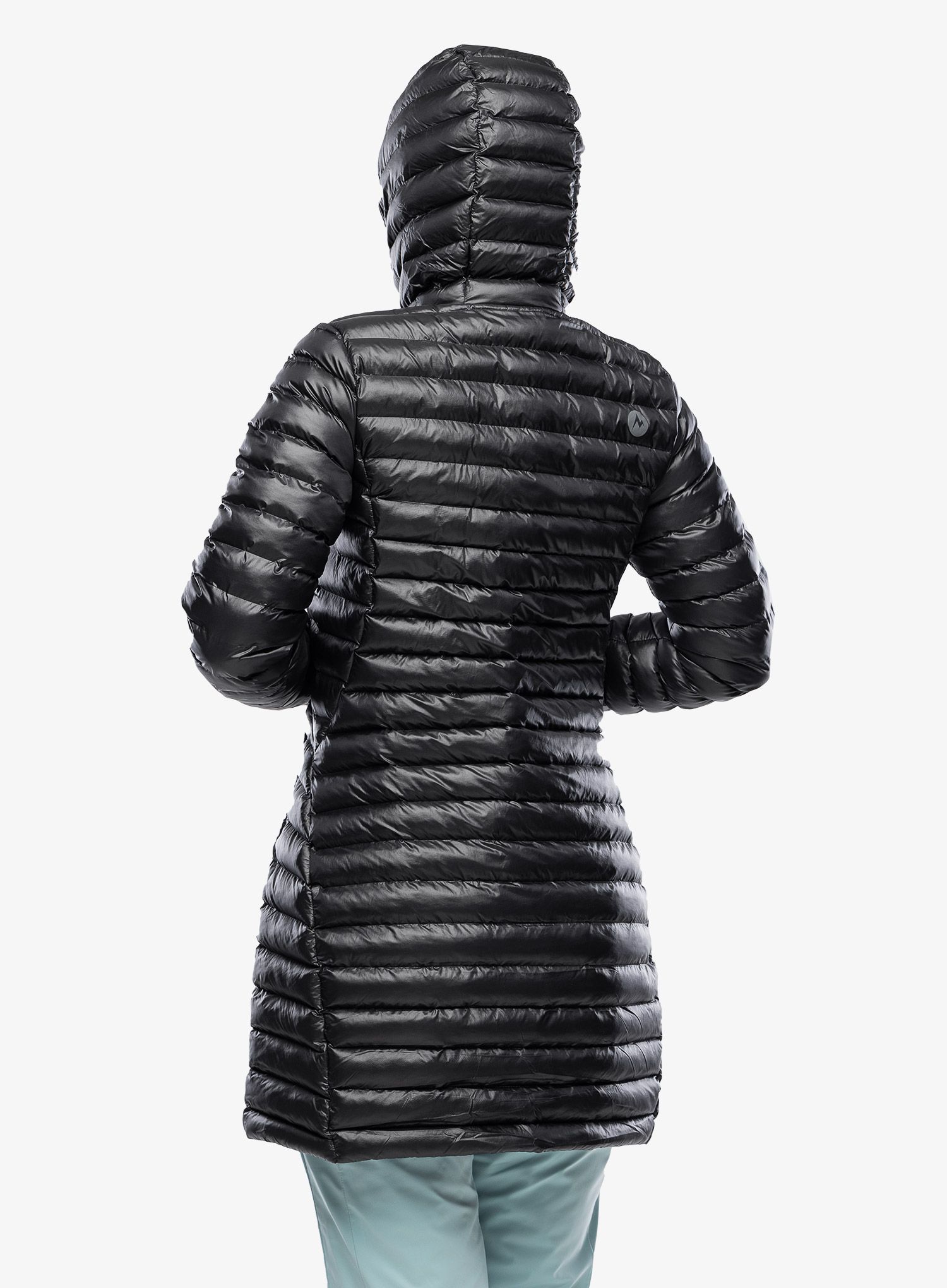 Dámský péřový kabát Marmot Long Avant Featherless Hoody - black