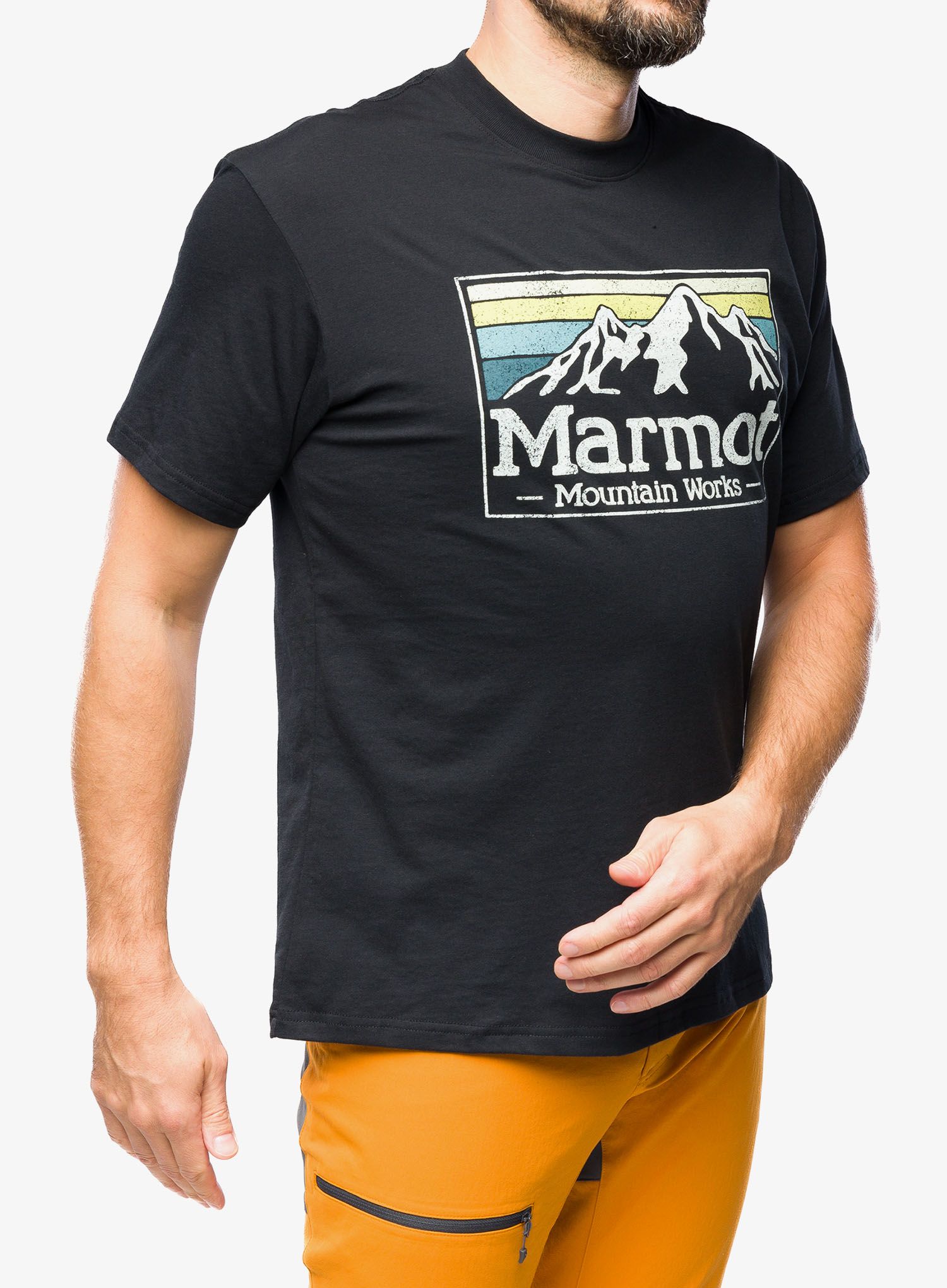 Bavlněné tričko Marmot MMW Gradient Tee SS - black