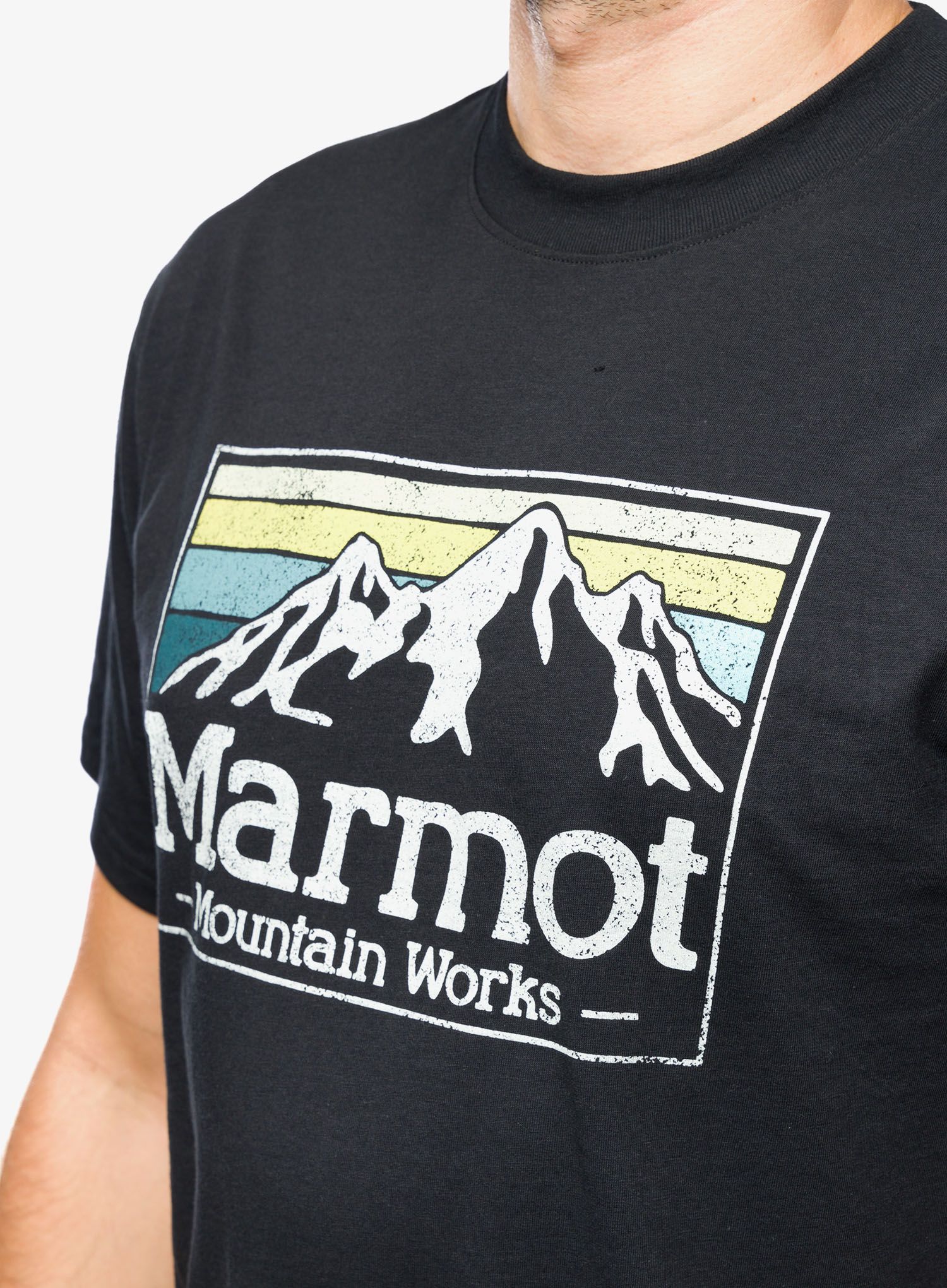 Bavlněné tričko Marmot MMW Gradient Tee SS - black