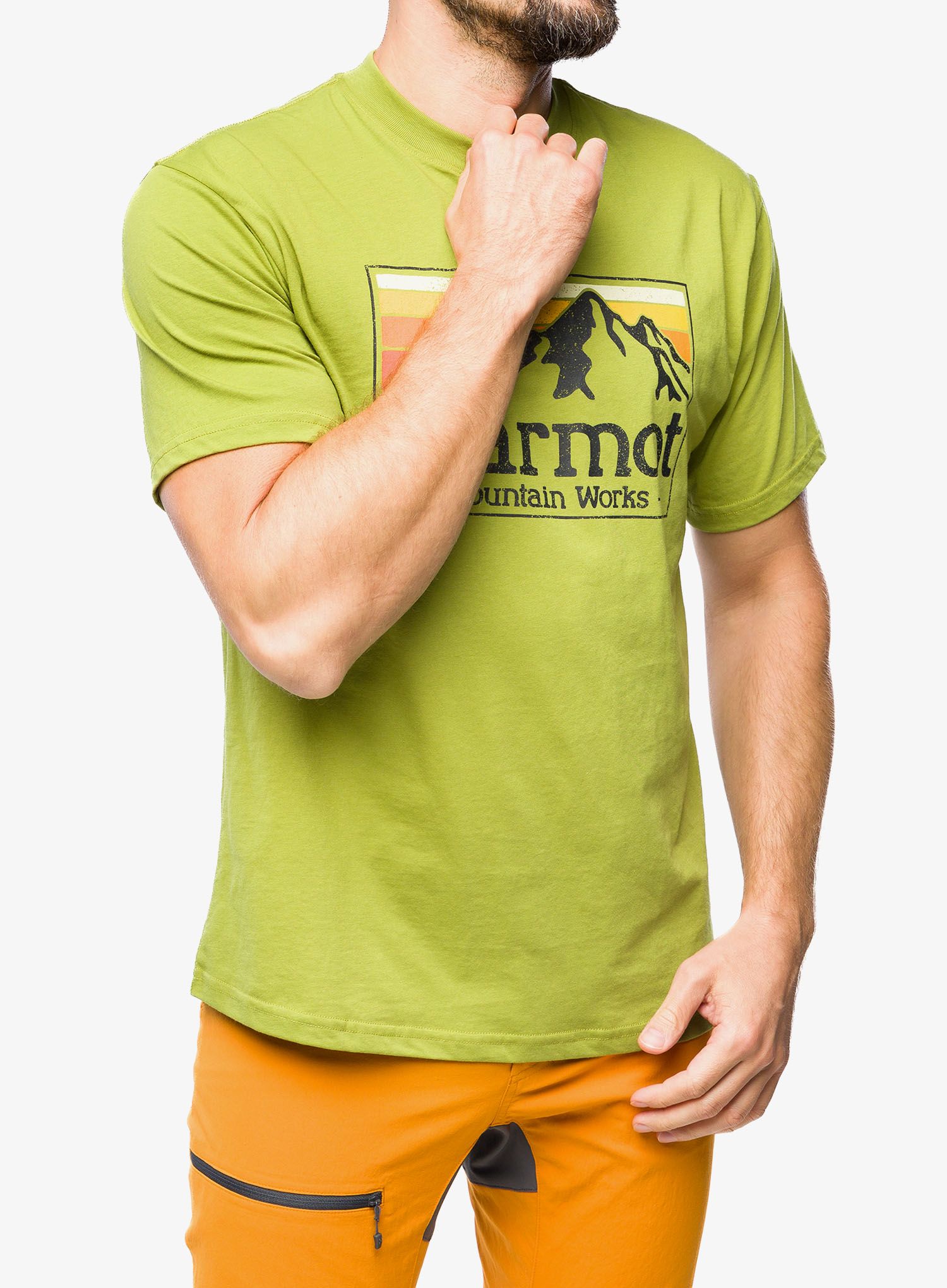 Bavlněné tričko Marmot MMW Gradient Tee SS - cilantro
