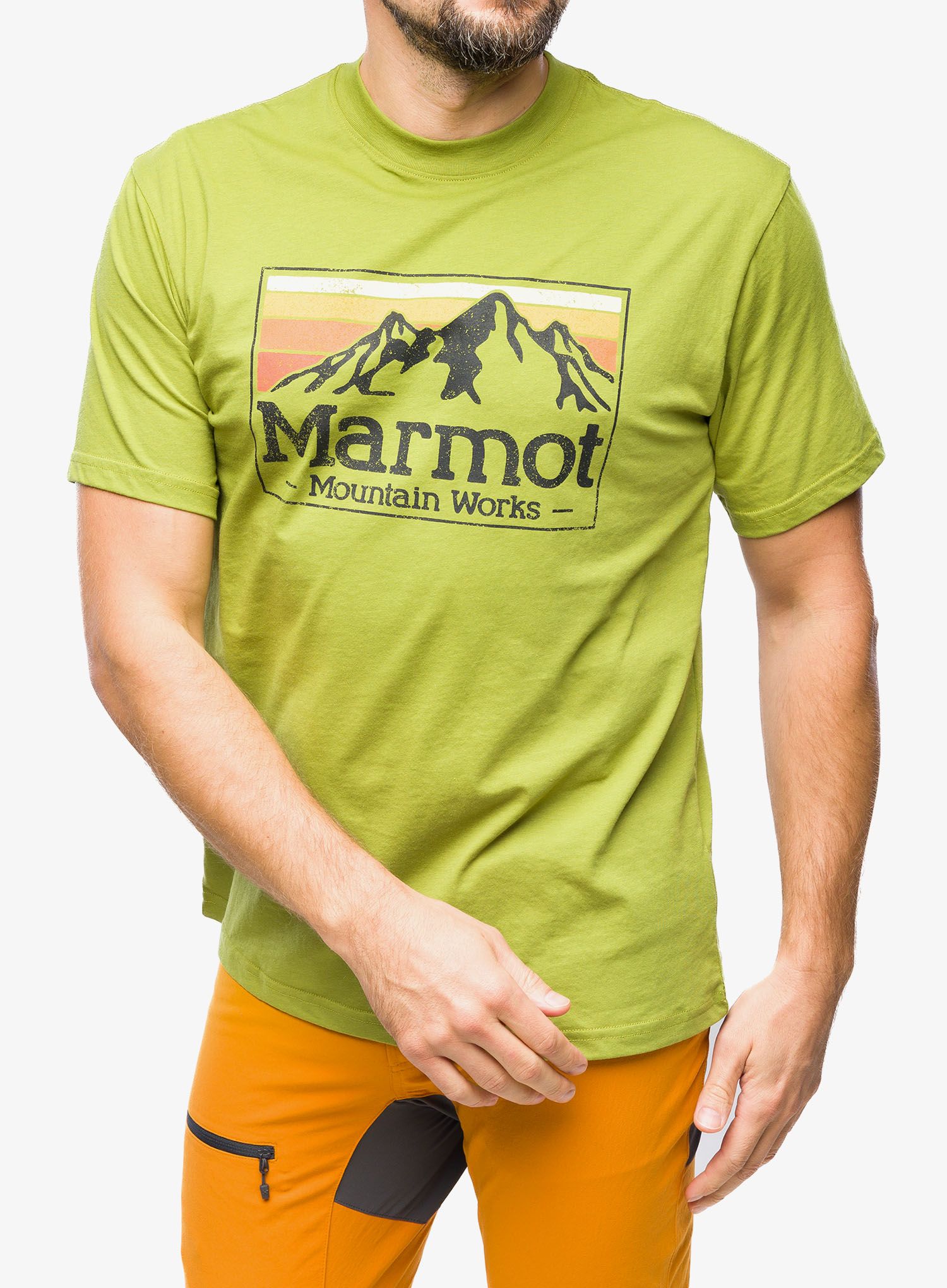 Bavlněné tričko Marmot MMW Gradient Tee SS - cilantro