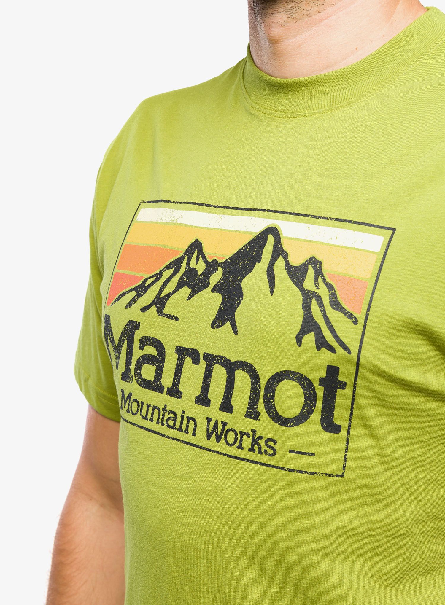 Bavlněné tričko Marmot MMW Gradient Tee SS - cilantro