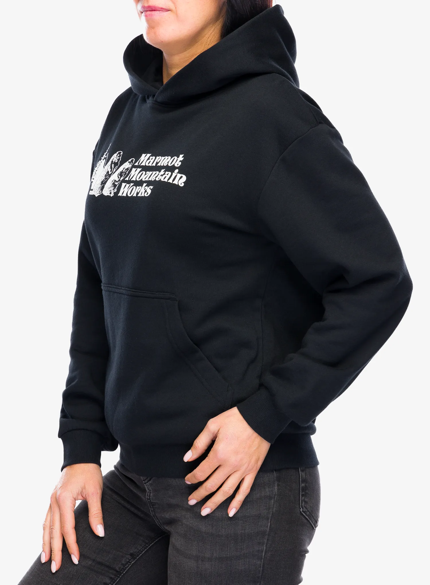 Dámská mikina s kapucí Marmot MMW Hoody - black
