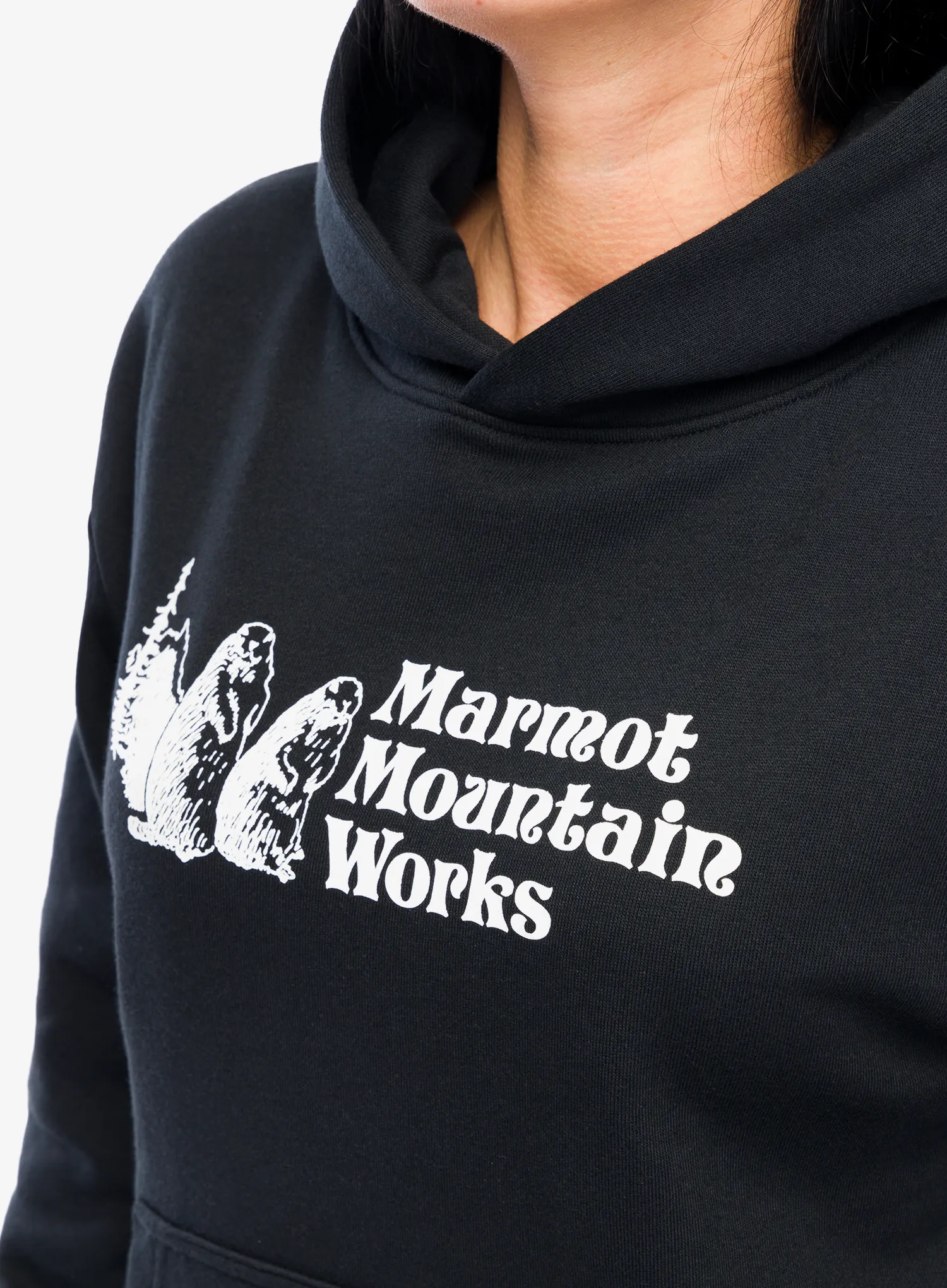 Dámská mikina s kapucí Marmot MMW Hoody - black