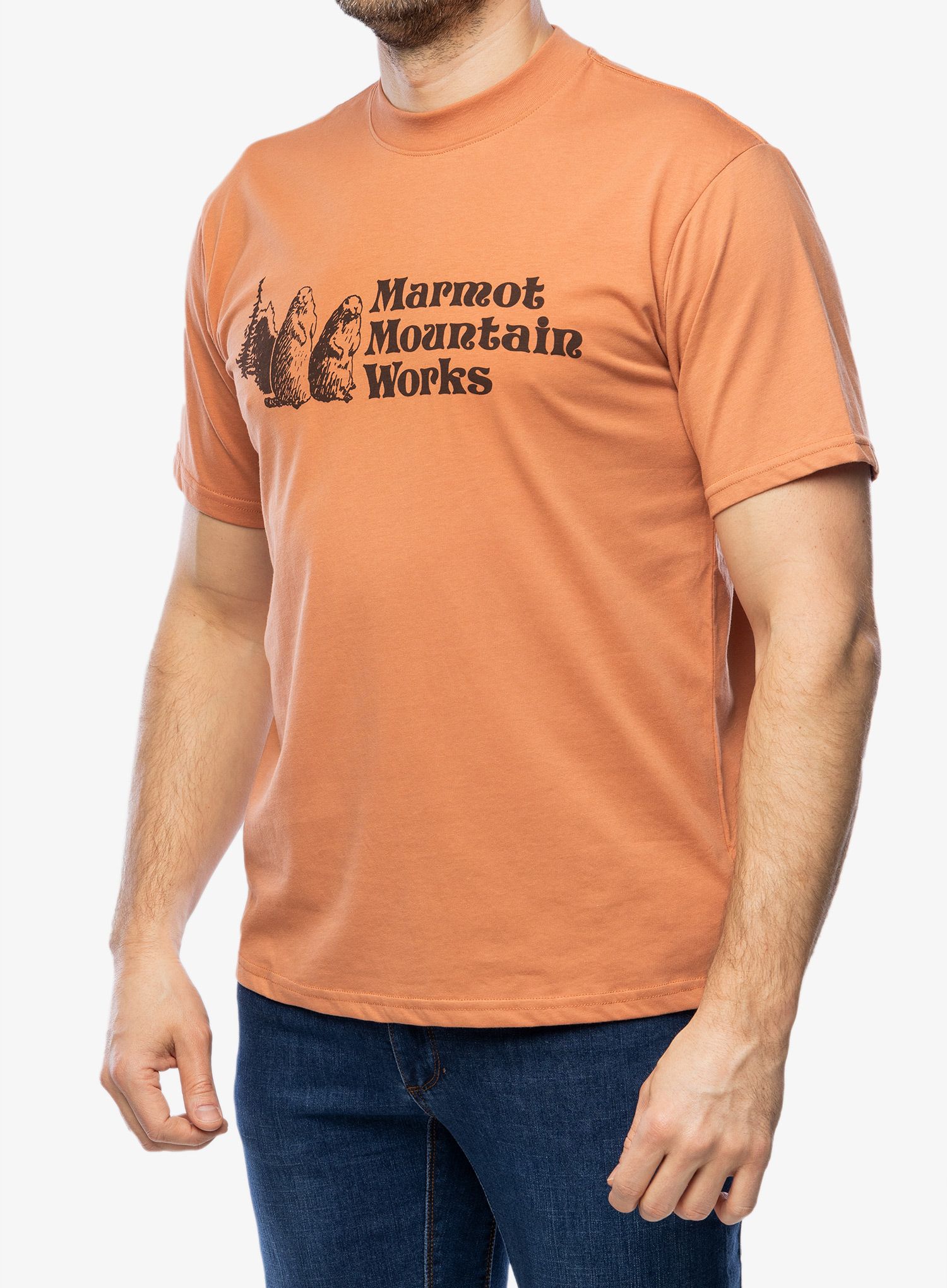 Bavlněné tričko Marmot MMW Tee S/S - sunburn