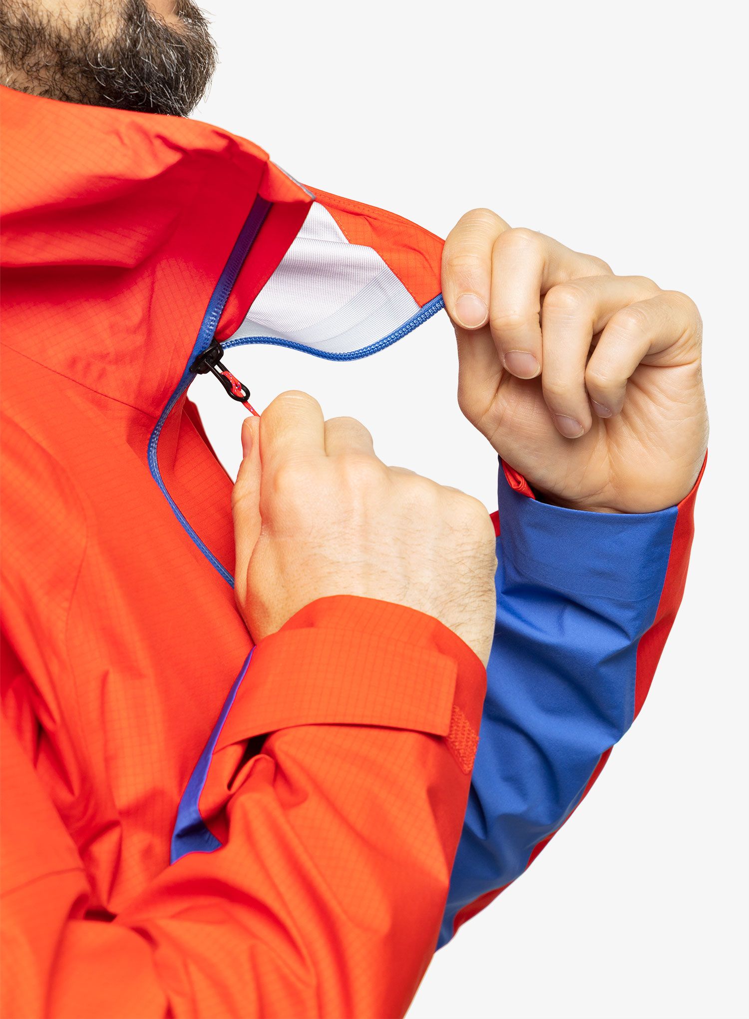 Bunda s membránou Marmot Mitre Peak Jacket - victory red/trail blue