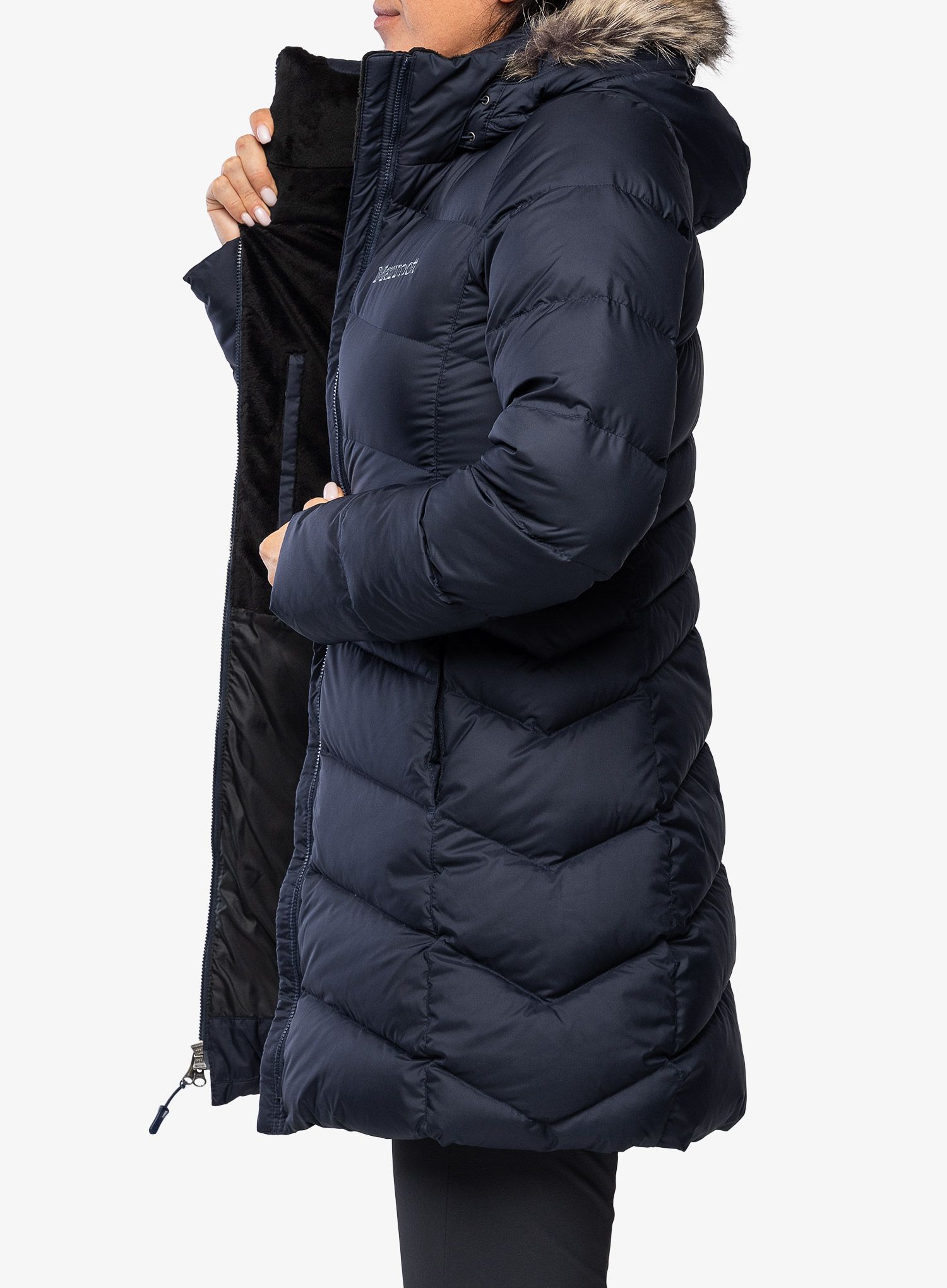 Dámský péřový kabát Marmot Montreal Coat Lady - midnight navy