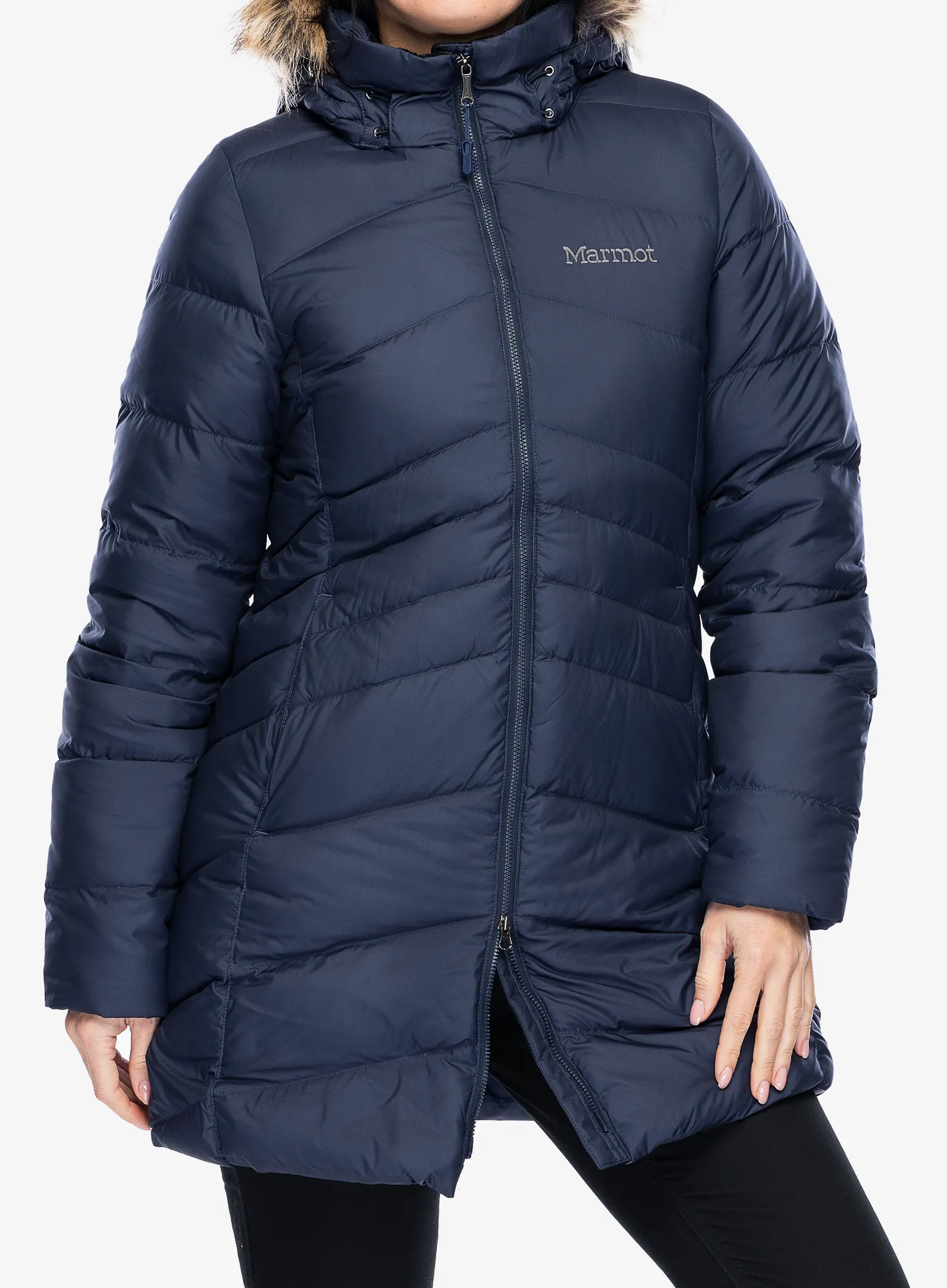Dámský péřový kabát Marmot Montreal Coat - midnight navy/navy